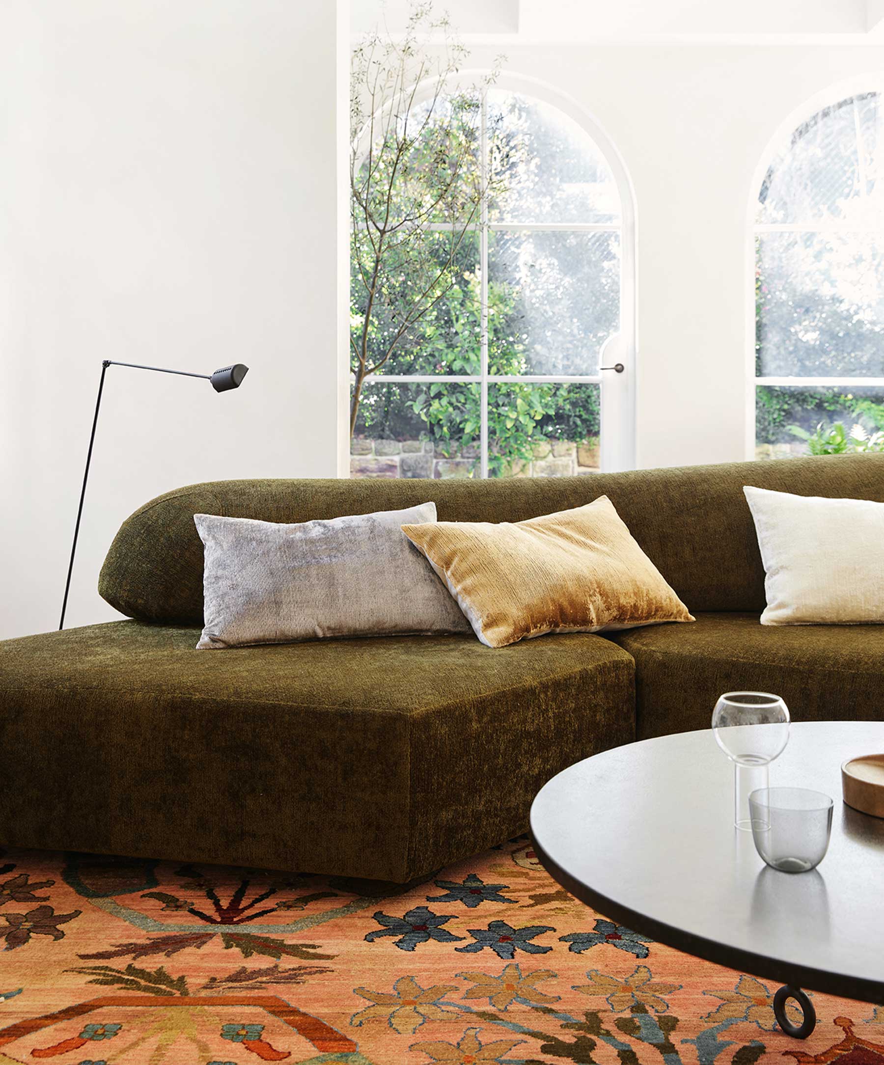 Talik Velvet Rectangular Cushion Cover - Mist