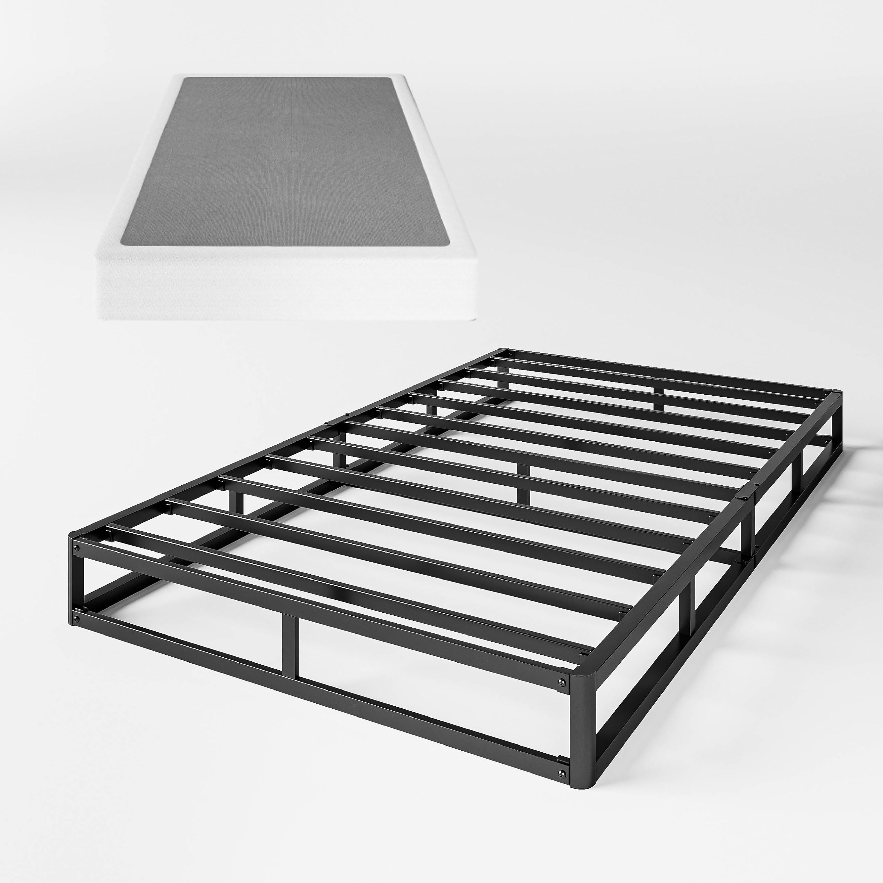 FSCHOS 7 Inch Metal Box Spring, Basics Mattress Foundation, No Legs