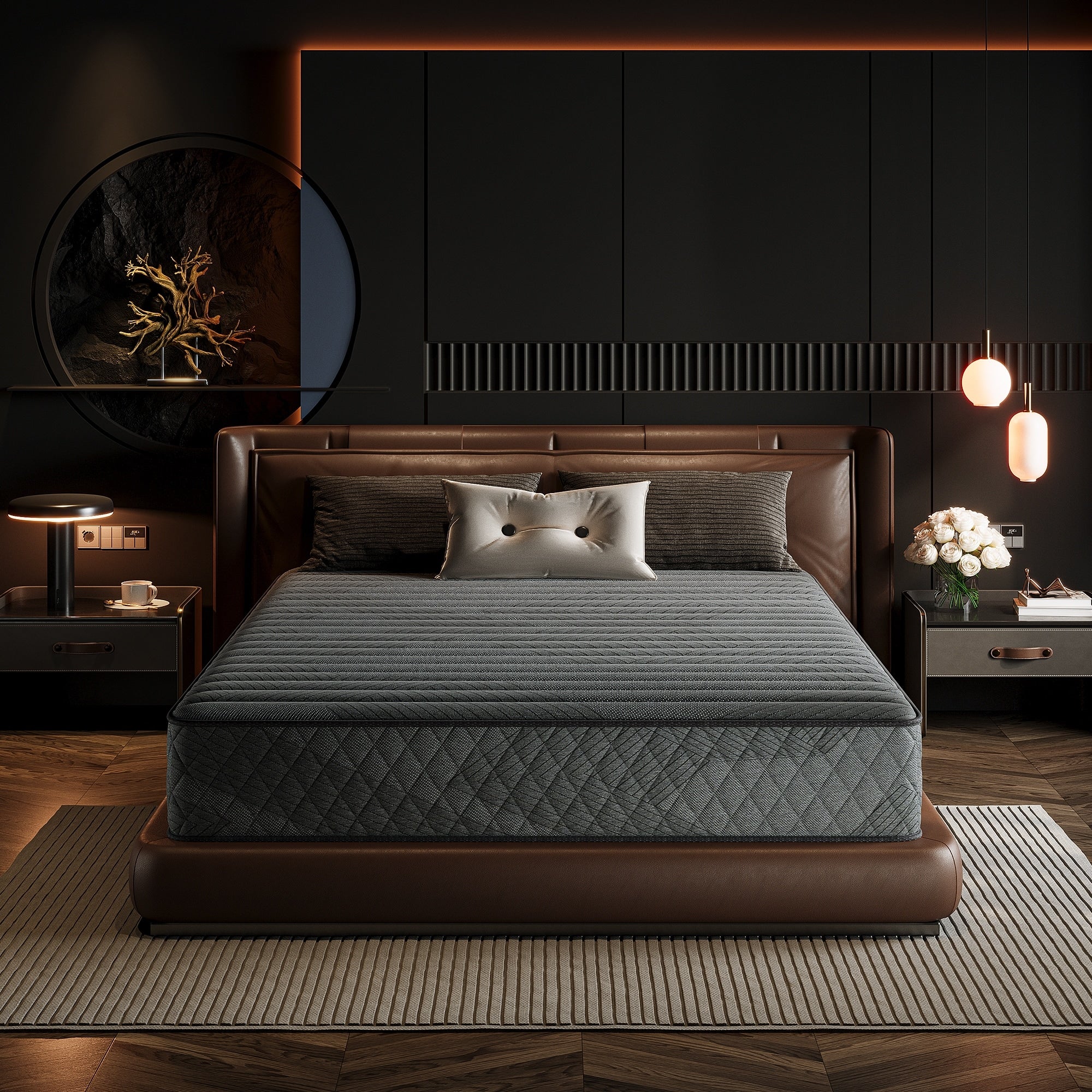 SweDrea 10 in. Medium Firm Gel-infused Memory Foam Hybrid Mattress Cooling and Breathable with CertiPUR-US, SGS and OEKO-TEX