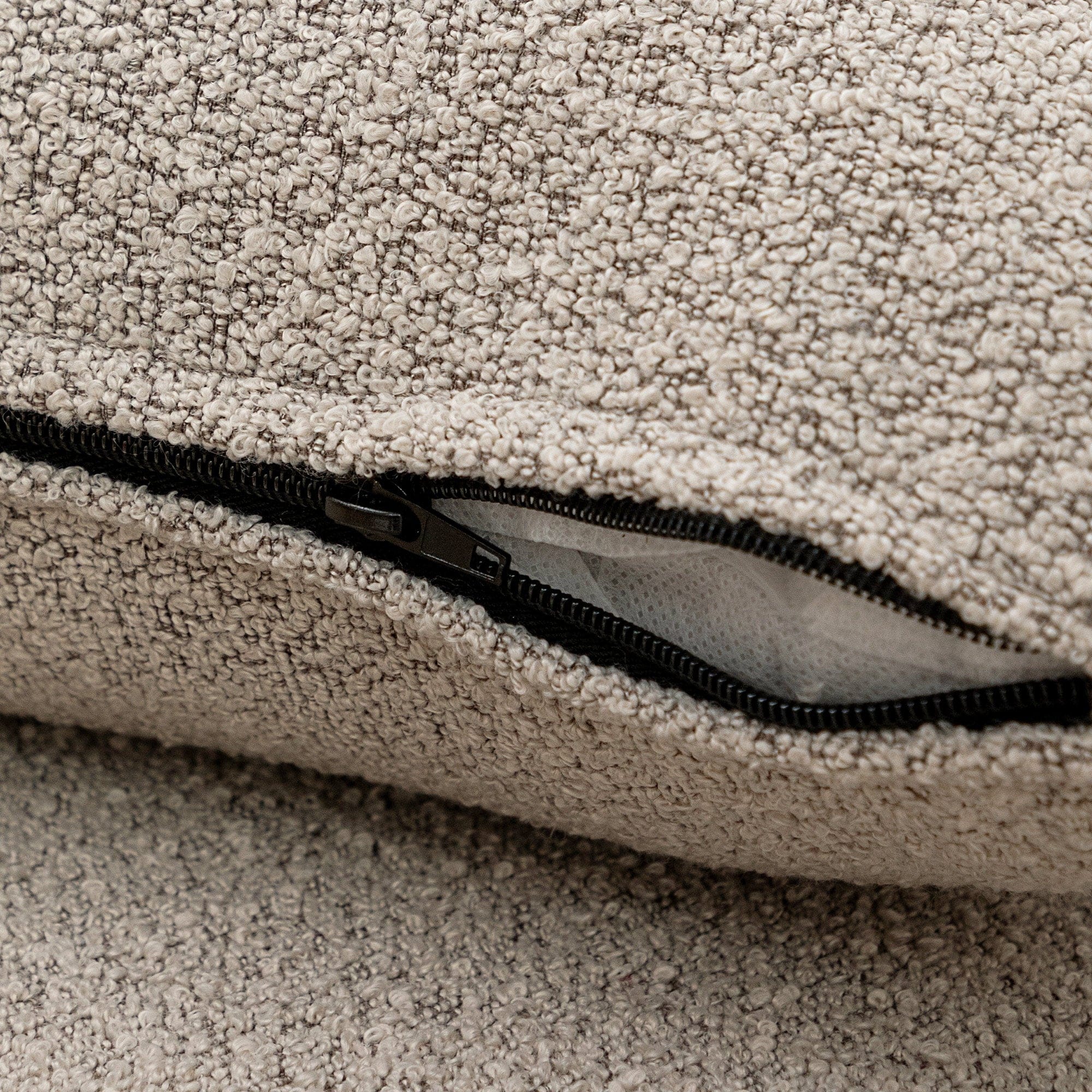 KINWELL Boucle Upholstered 2-Seats Loveseat with Pillows