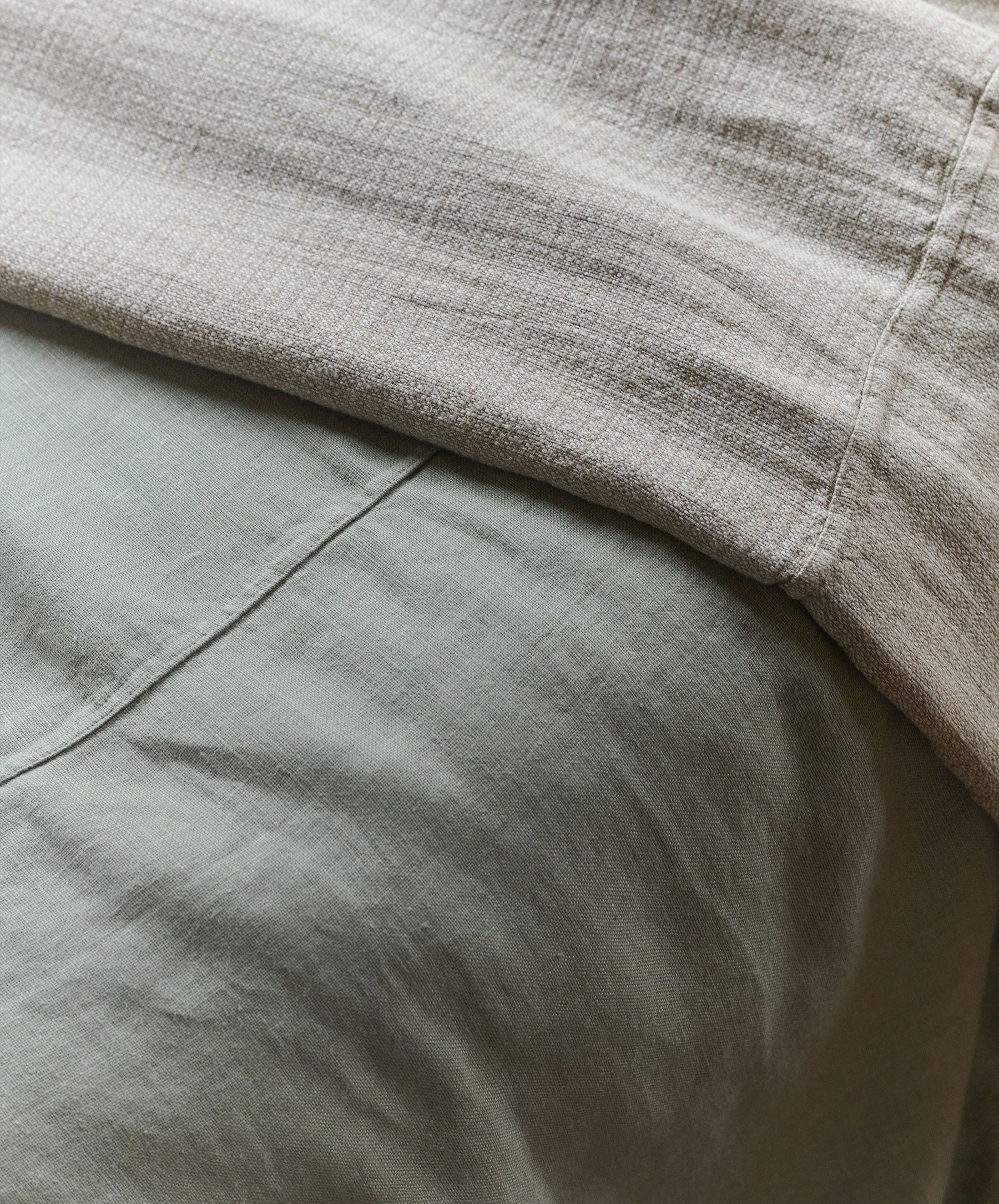 Repose Linen Bedcover - Artichoke