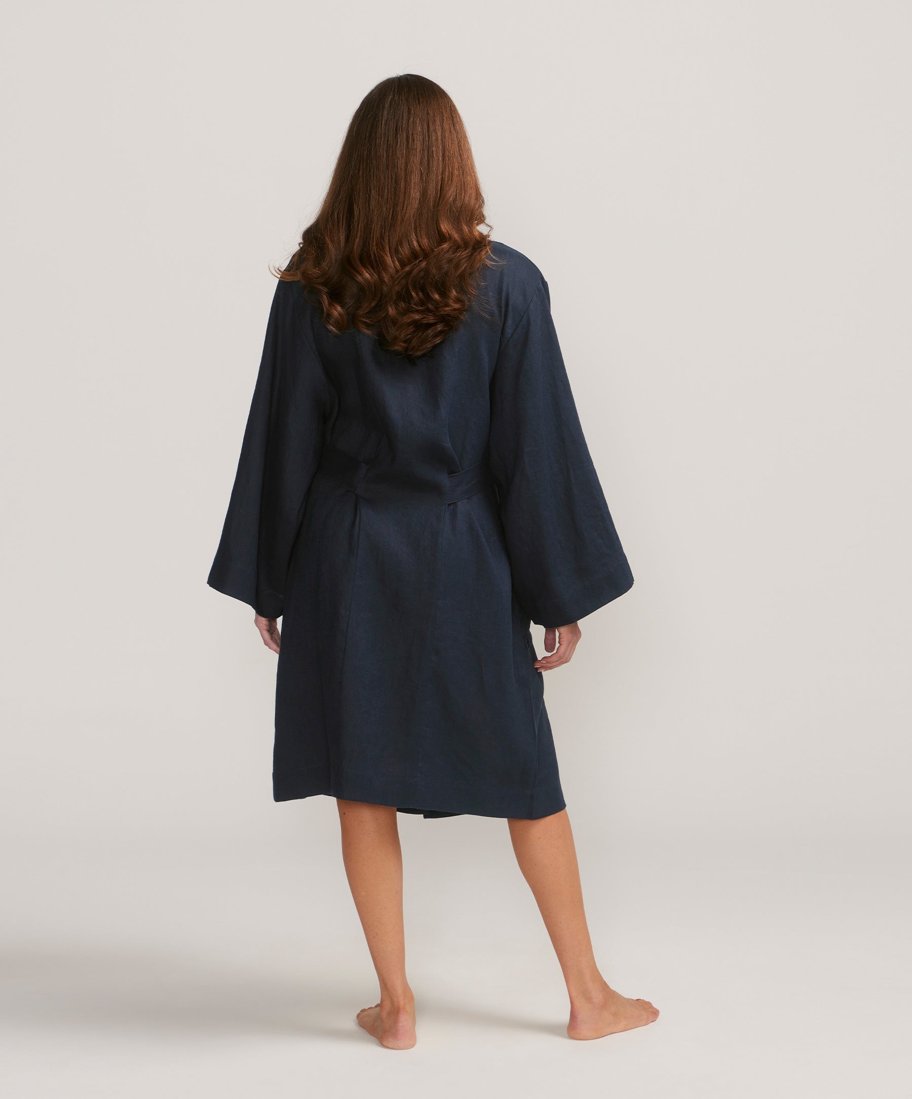 Linen Robe - Ink