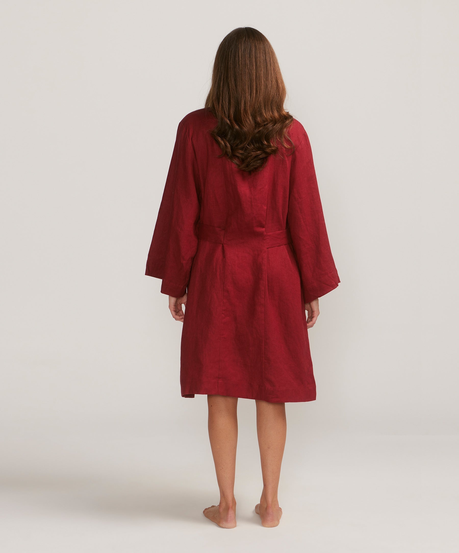 Linen Robe - Rouge