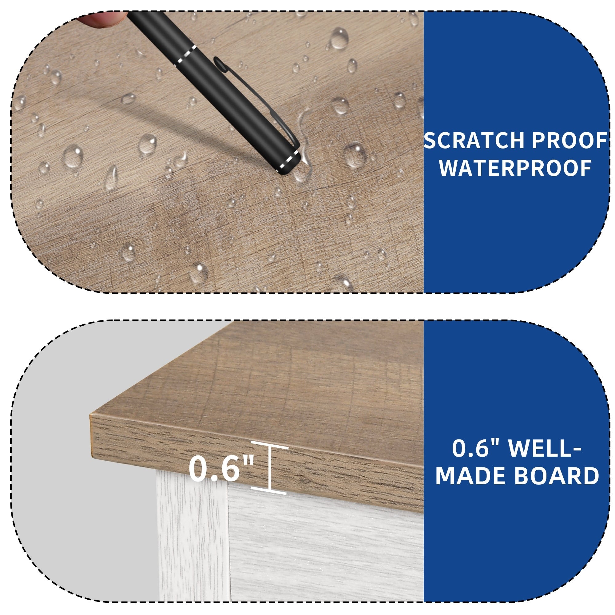 Farmhouse TV Stand for up to 65 TV with Doors and Open Shelves Media Console Power Outlet