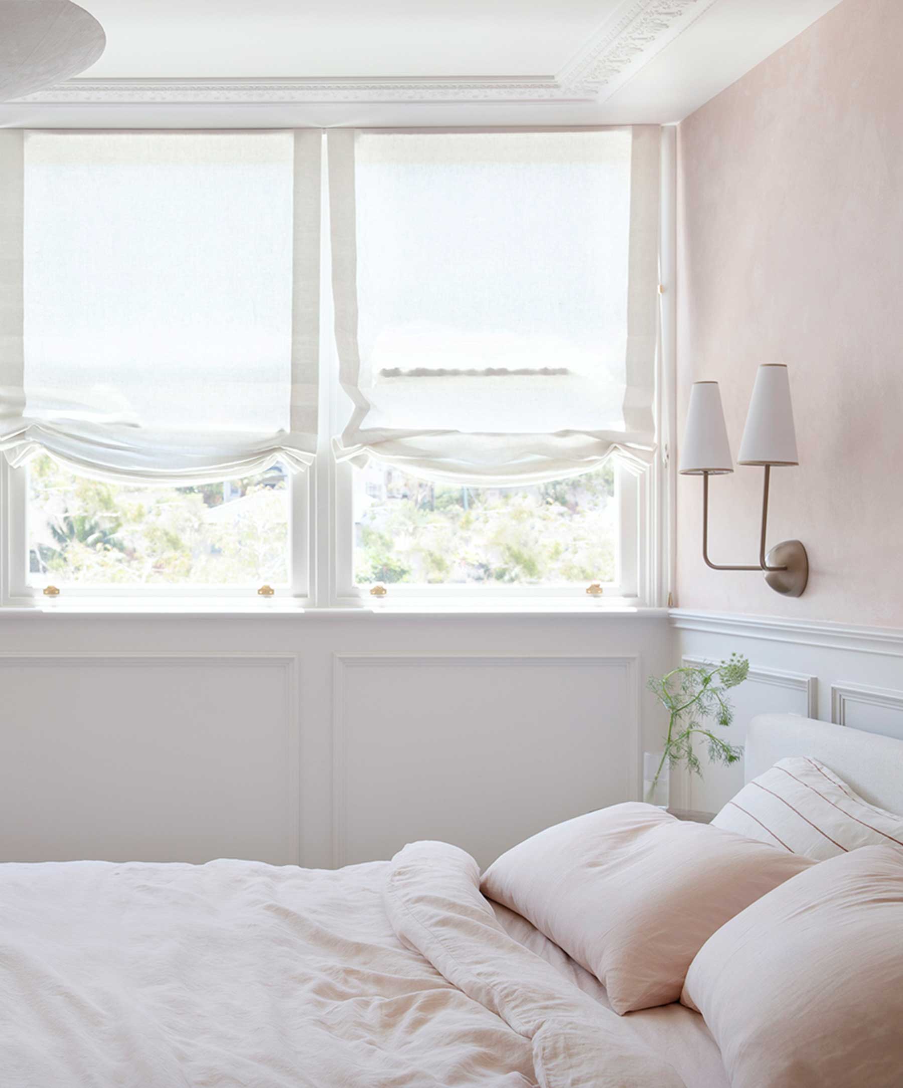 Linen Sheet Set with Pillowcases - Blush