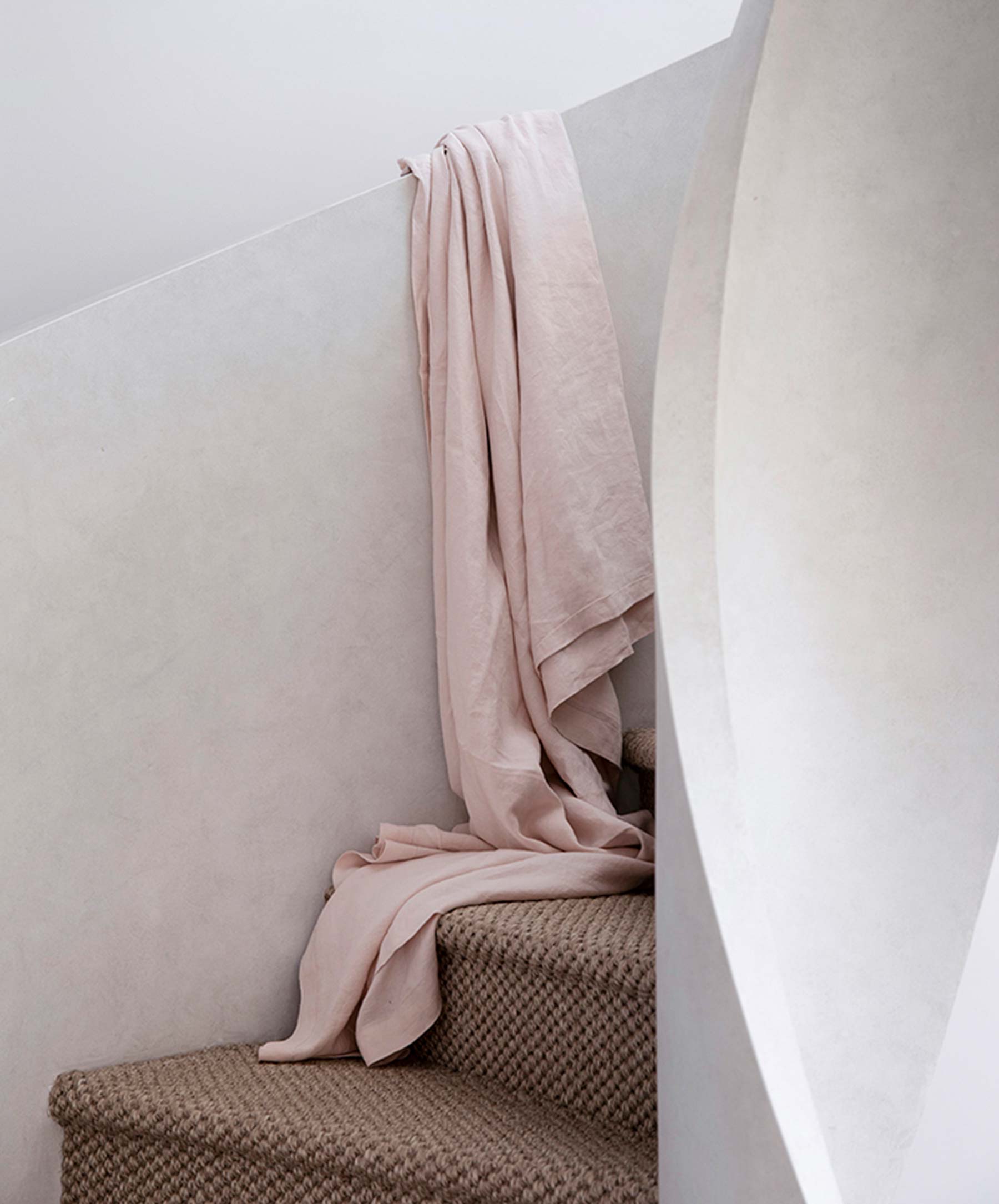 Linen Sheet Set with Pillowcases - Blush
