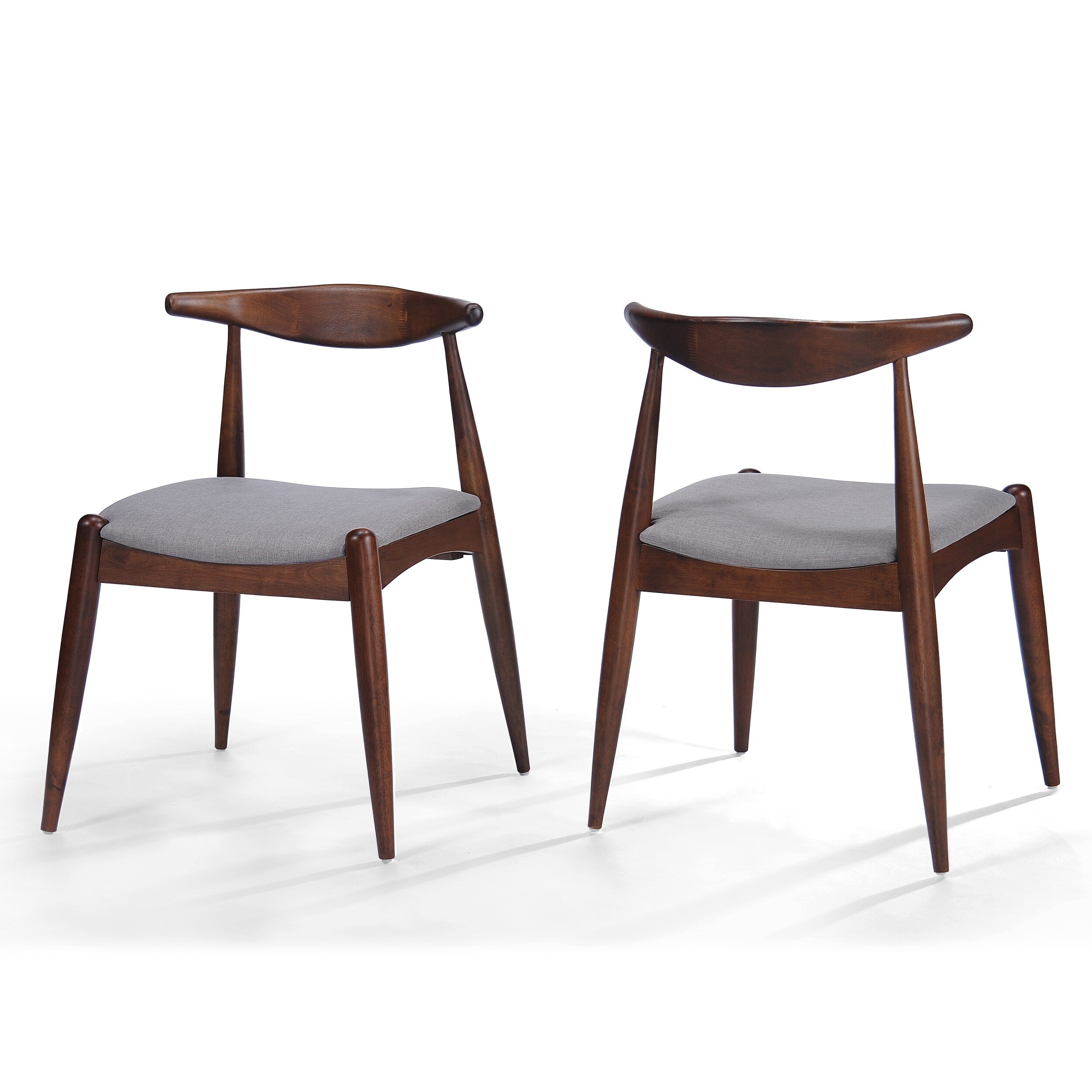 Francie Mid-Century Modern Dining Chairs (Set of 2) by Christopher Knight Home - 20.50 W x 20.25 L x 29.75 H