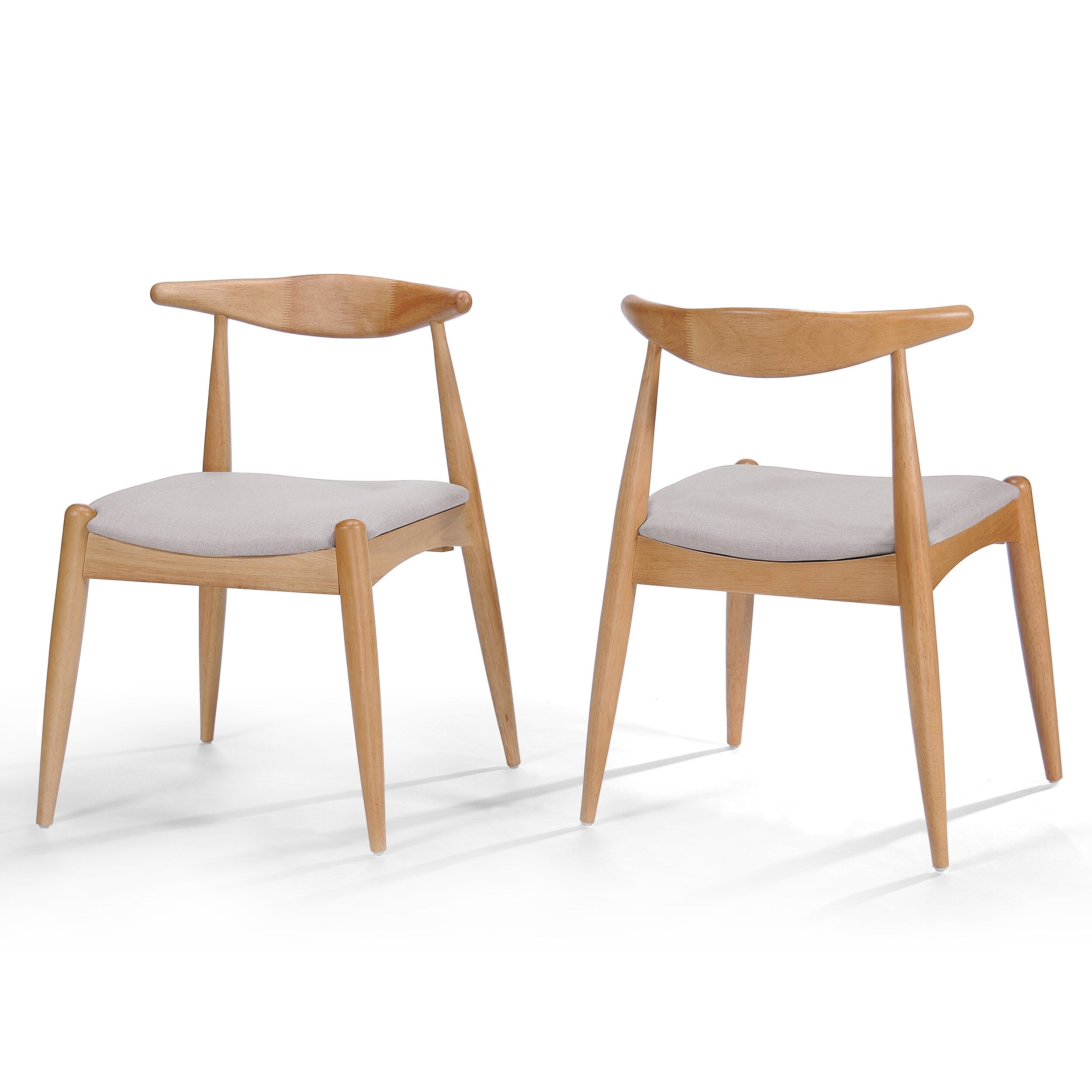 Francie Mid-Century Modern Dining Chairs (Set of 2) by Christopher Knight Home - 20.50 W x 20.25 L x 29.75 H