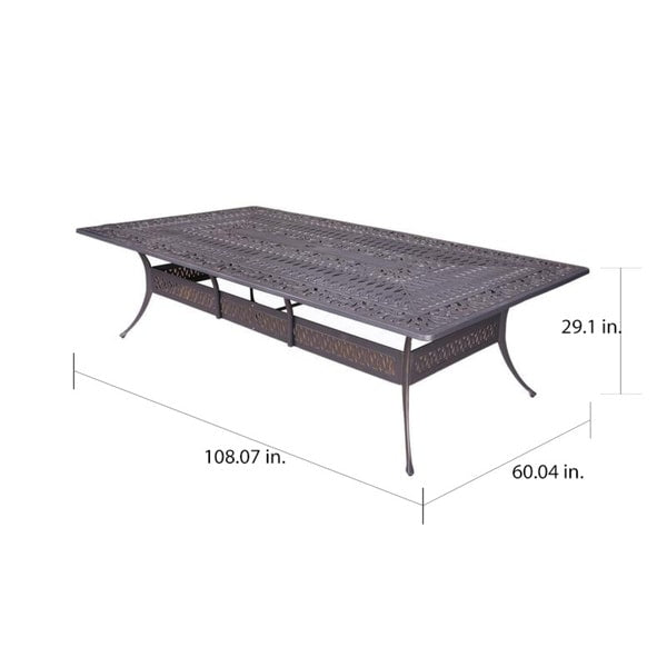 Manasquan 13-piece Gunmetal Aluminum Dining Set by Havenside Home