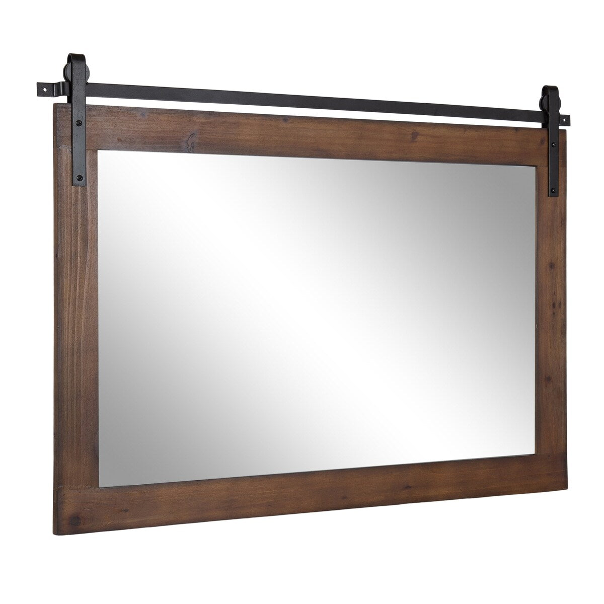 Kate and Laurel Cates Rustic Rectangular Wall Mirror