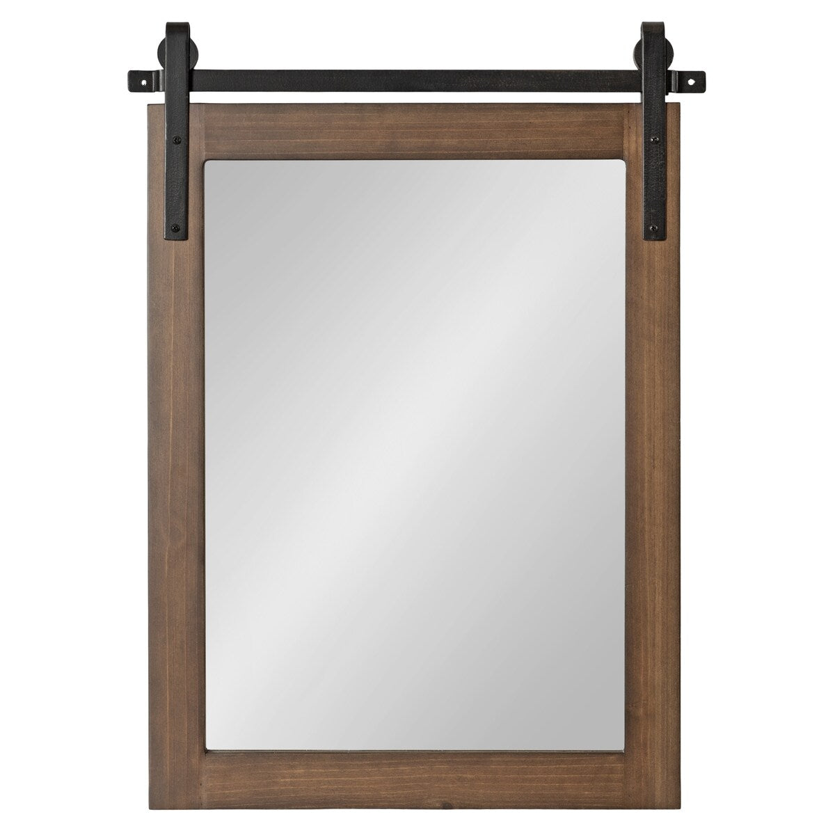 Kate and Laurel Cates Rustic Rectangular Wall Mirror