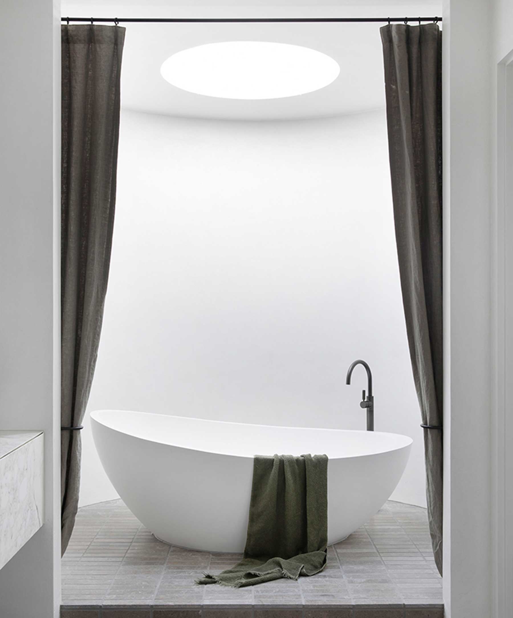 Pure Linen Bath Towel - Forest