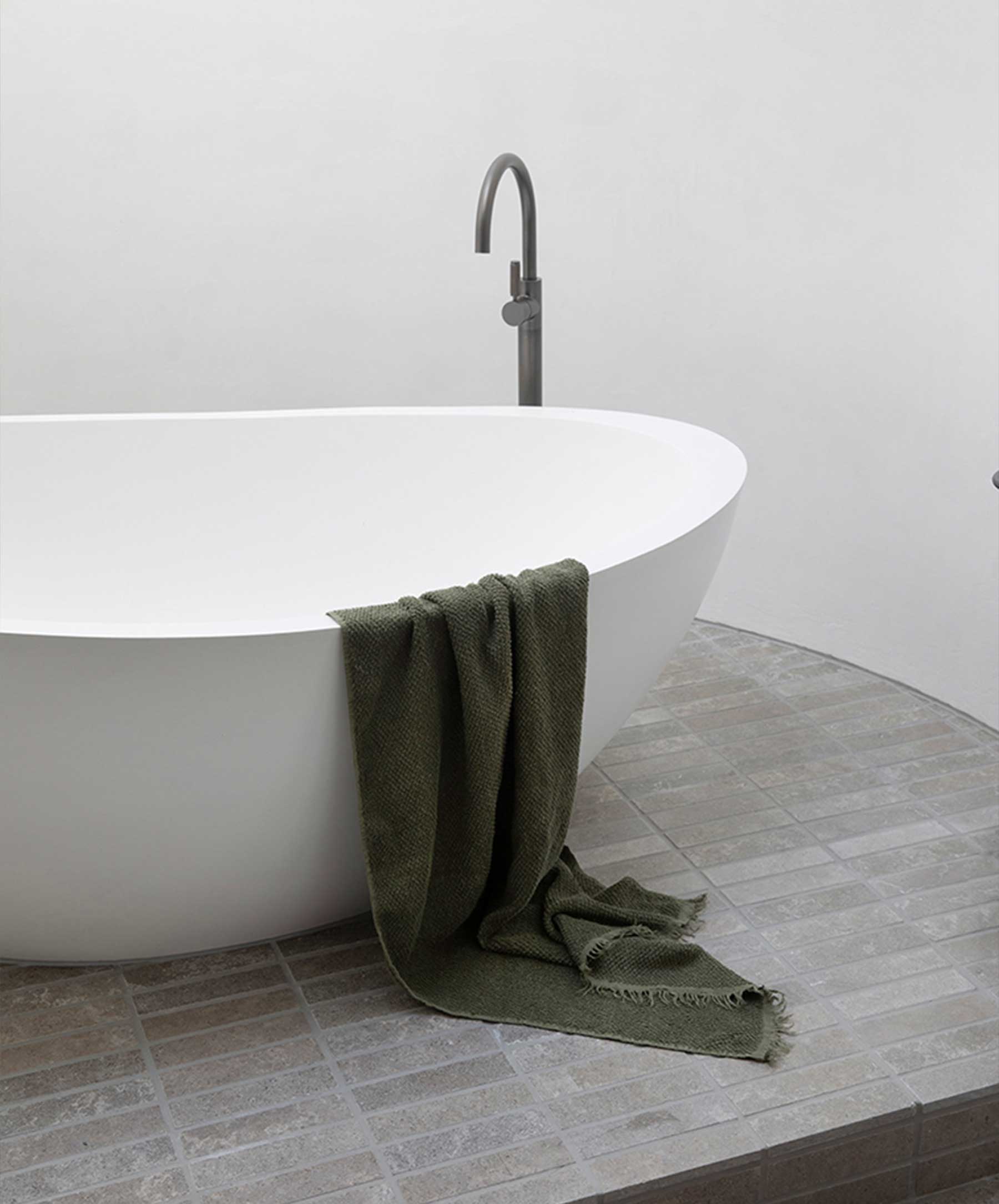 Pure Linen Bath Towel - Forest