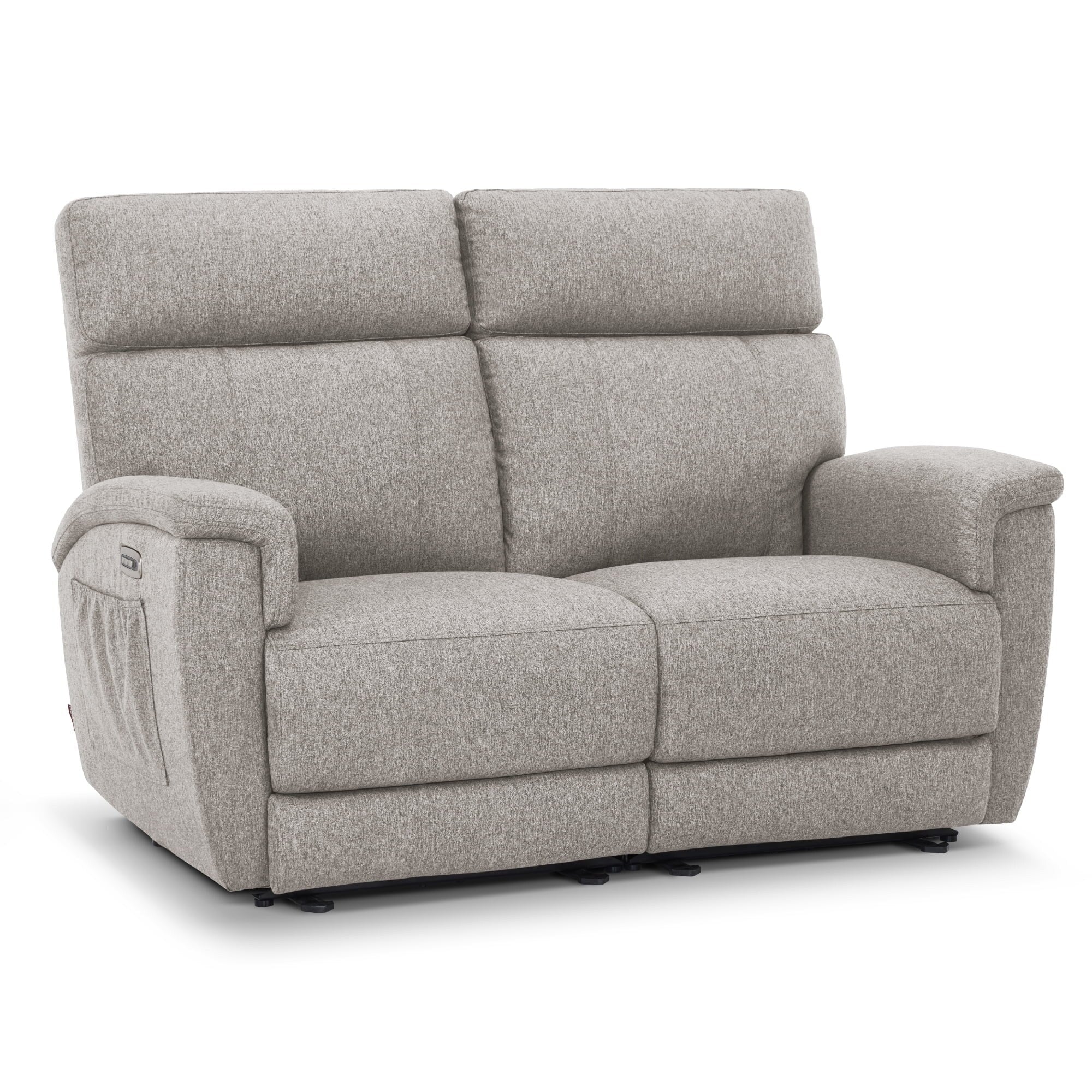 MCombo 60.2 Power Loveseat Recliner Sofa with Massage and Dual Heating, Adjustable Headrest, USB & Type C Port, Fabric