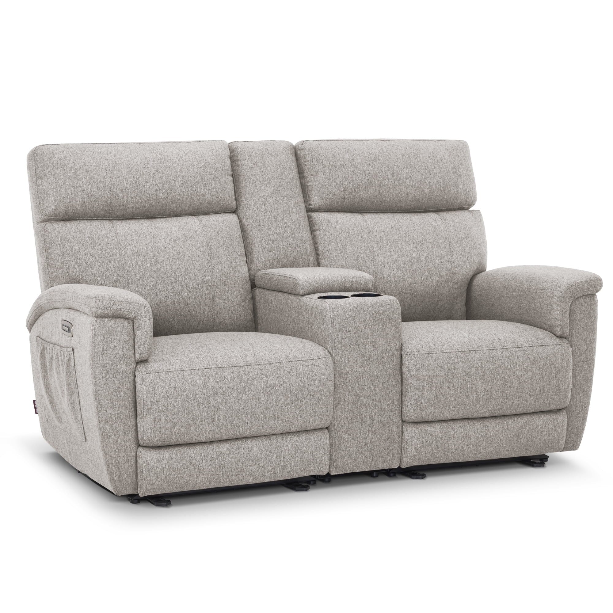 MCombo 60.2 Power Loveseat Recliner Sofa with Massage and Dual Heating, Adjustable Headrest, USB & Type C Port, Fabric