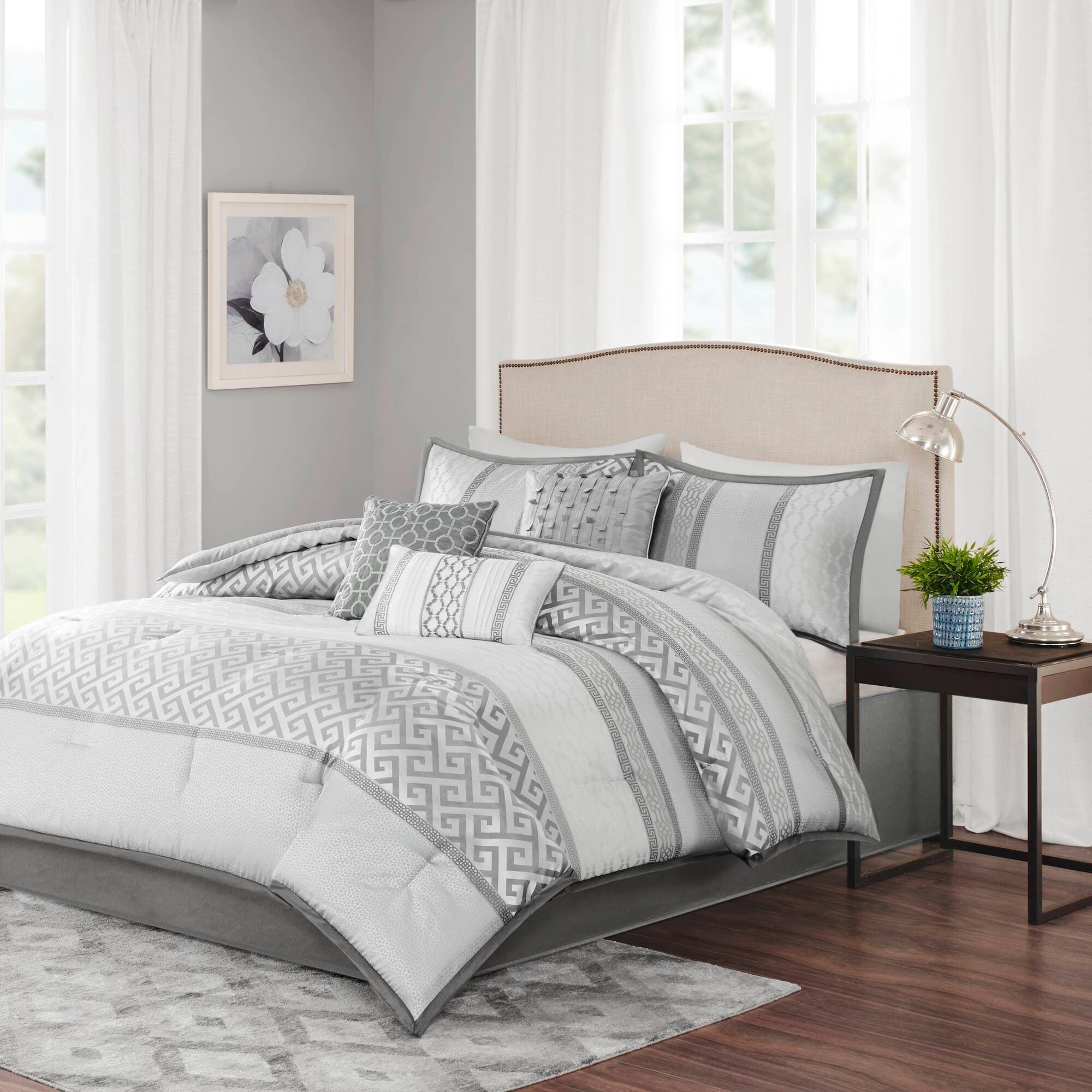 Madison Park Christian 7-piece Geometric Jacquard Comforter Set