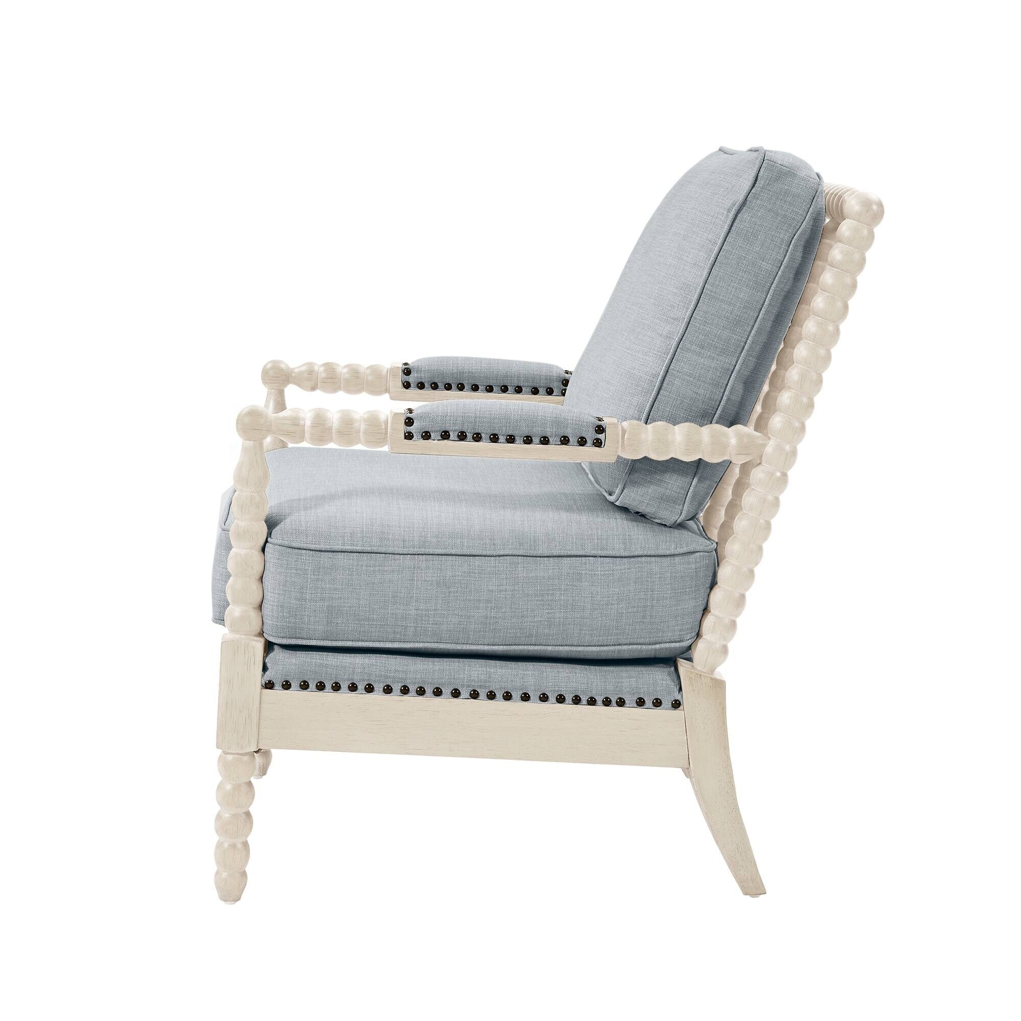 Madison Park Donohue Turned Wood Frame Armchair
