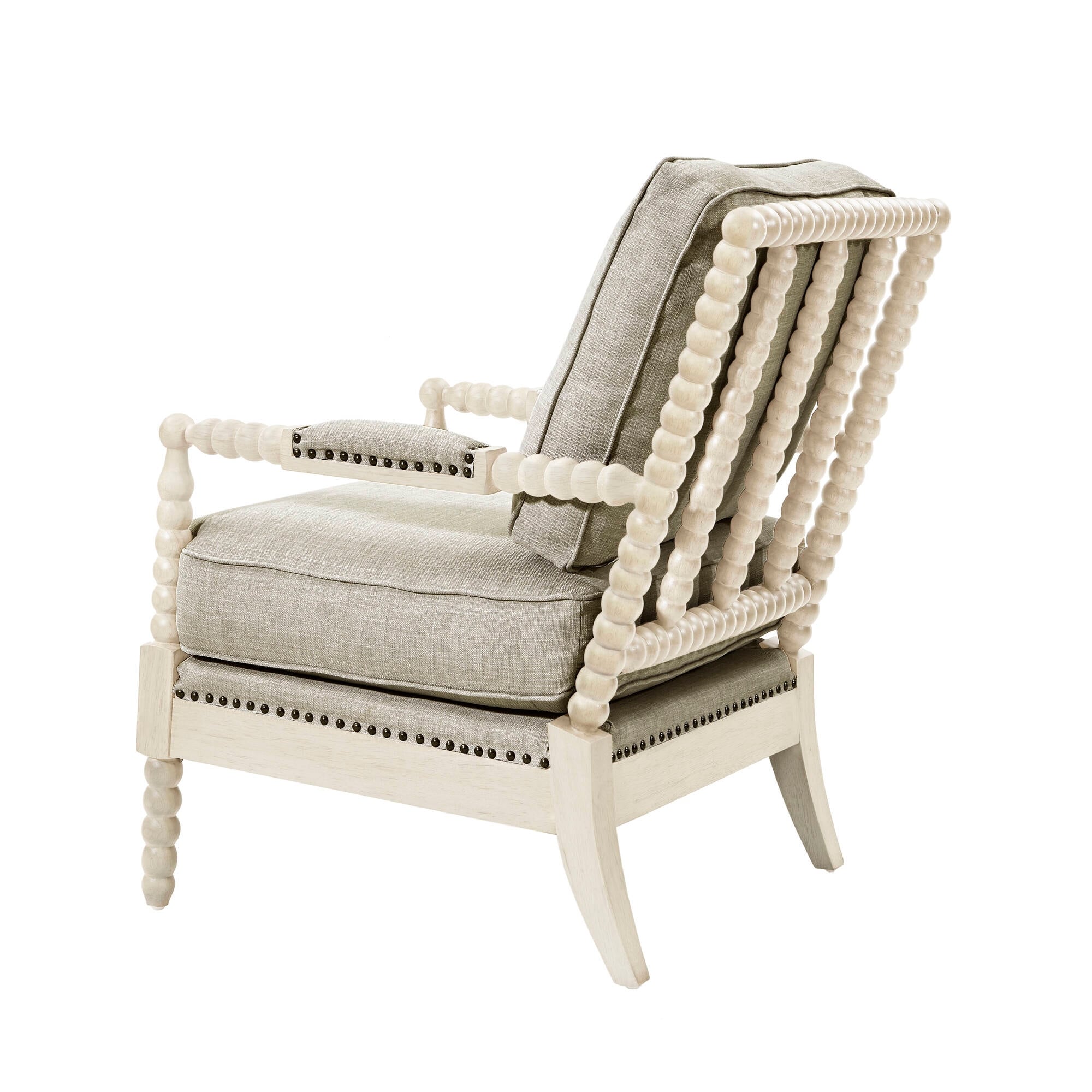 Madison Park Donohue Turned Wood Frame Armchair