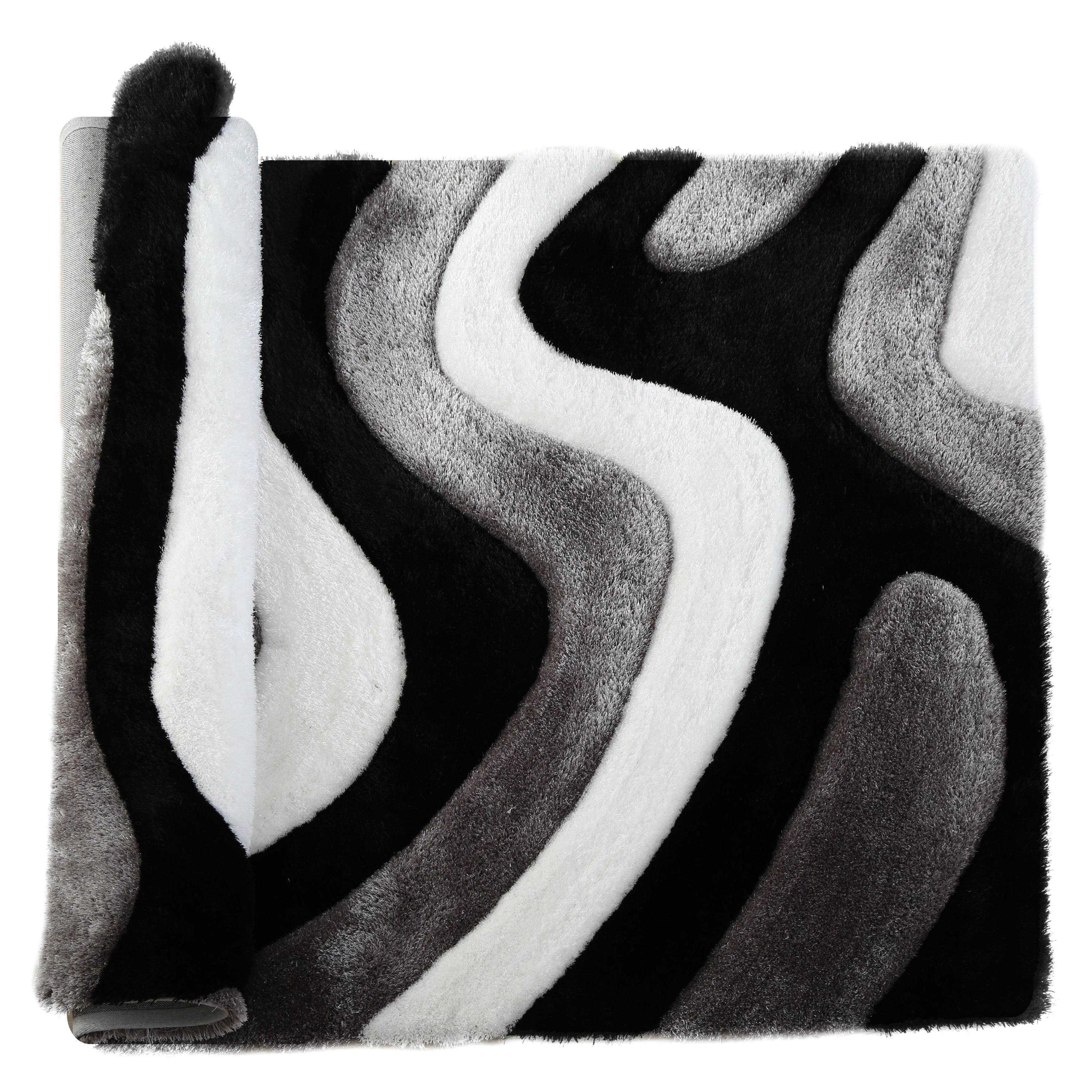 Mateos Shag Abstract Designed Area Rug