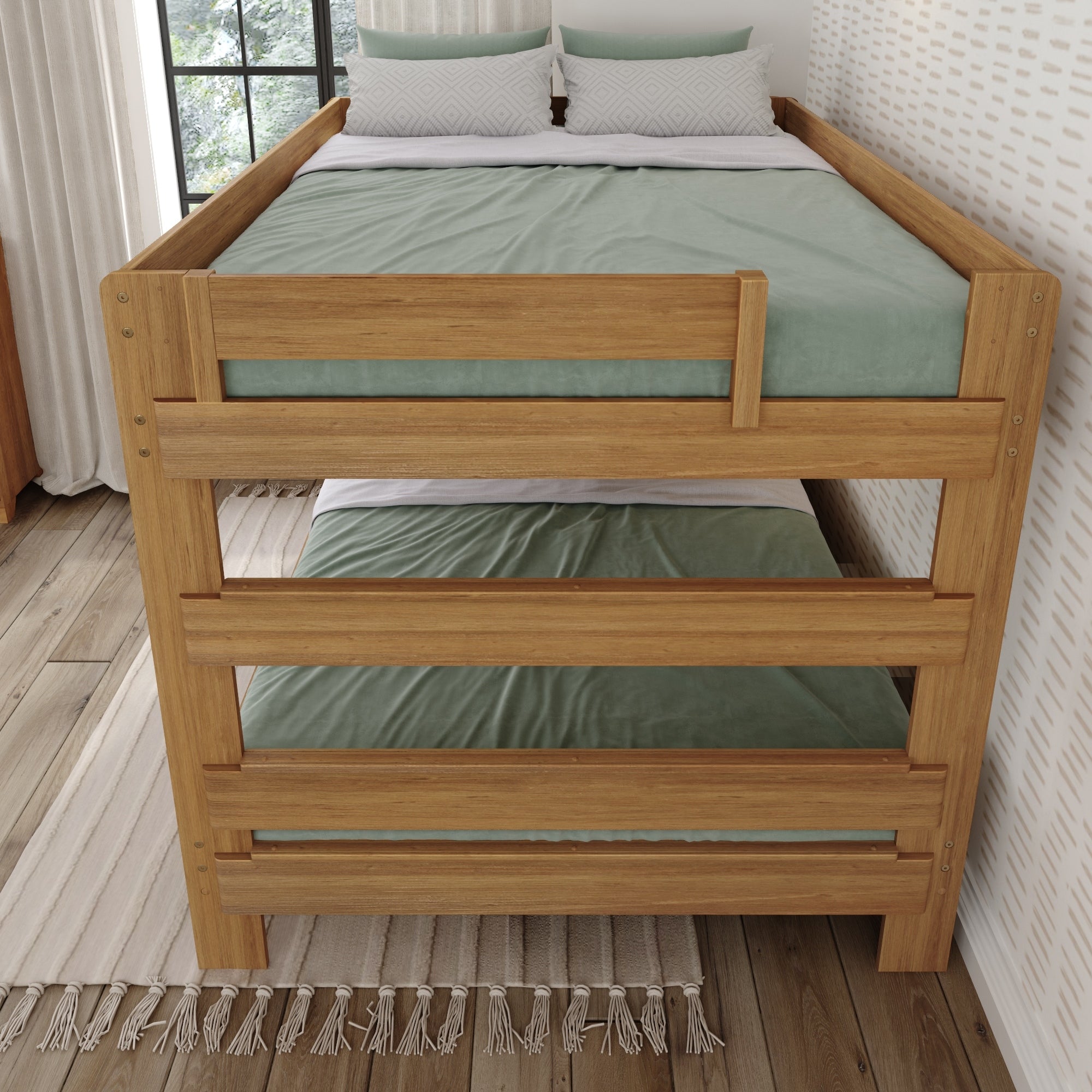Max and Lily Farmhouse Queen over Queen Bunk Bed