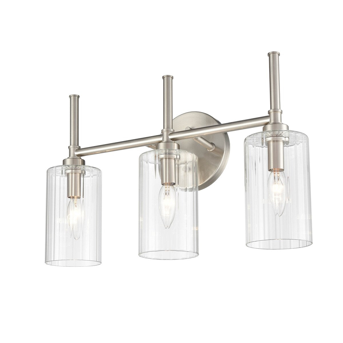Millennium Lighting Chastine Bathroom Vanity Light Fixture with Clear Beveled Glass Shades