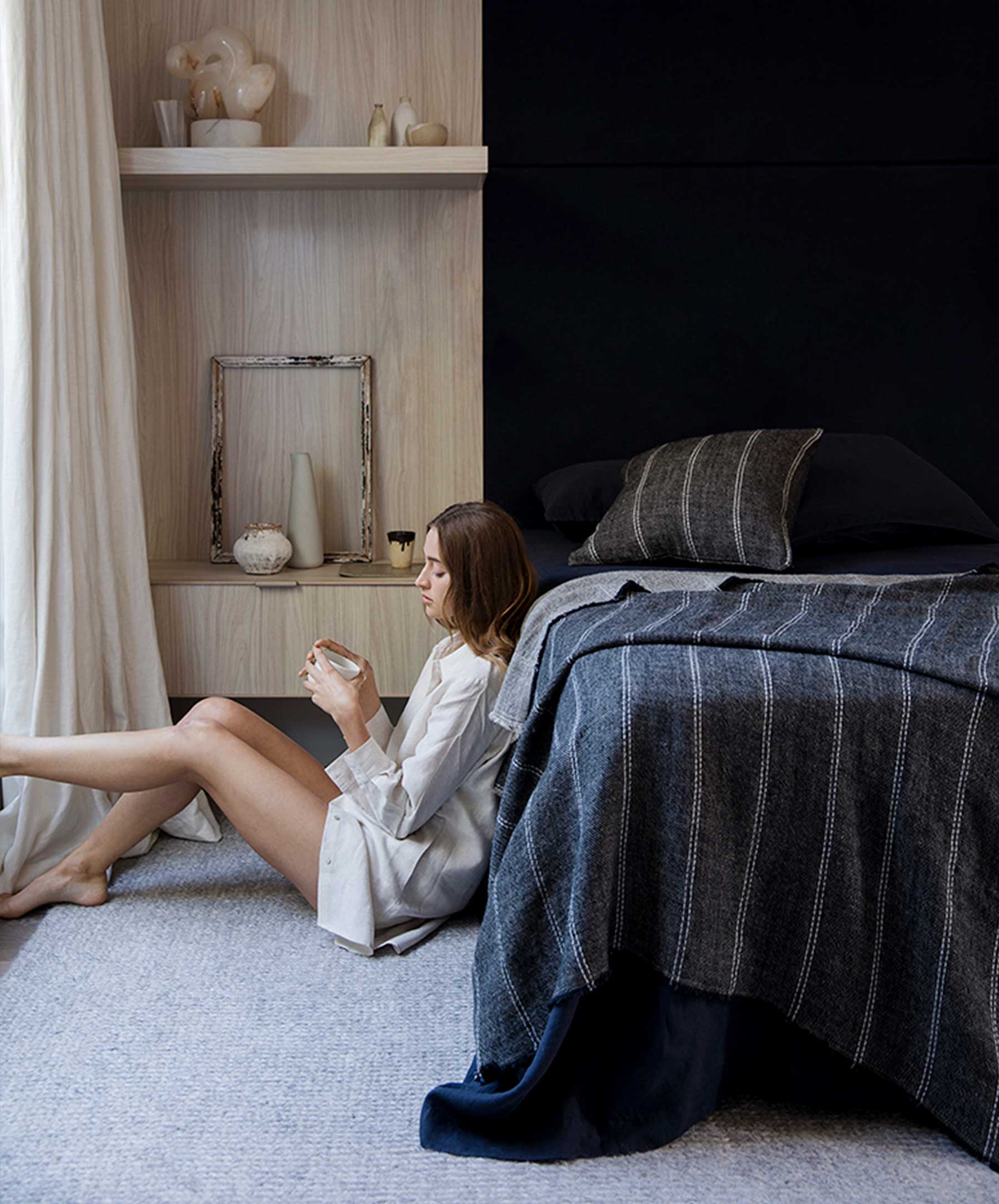 Mira Linen Bedcover - Rafa