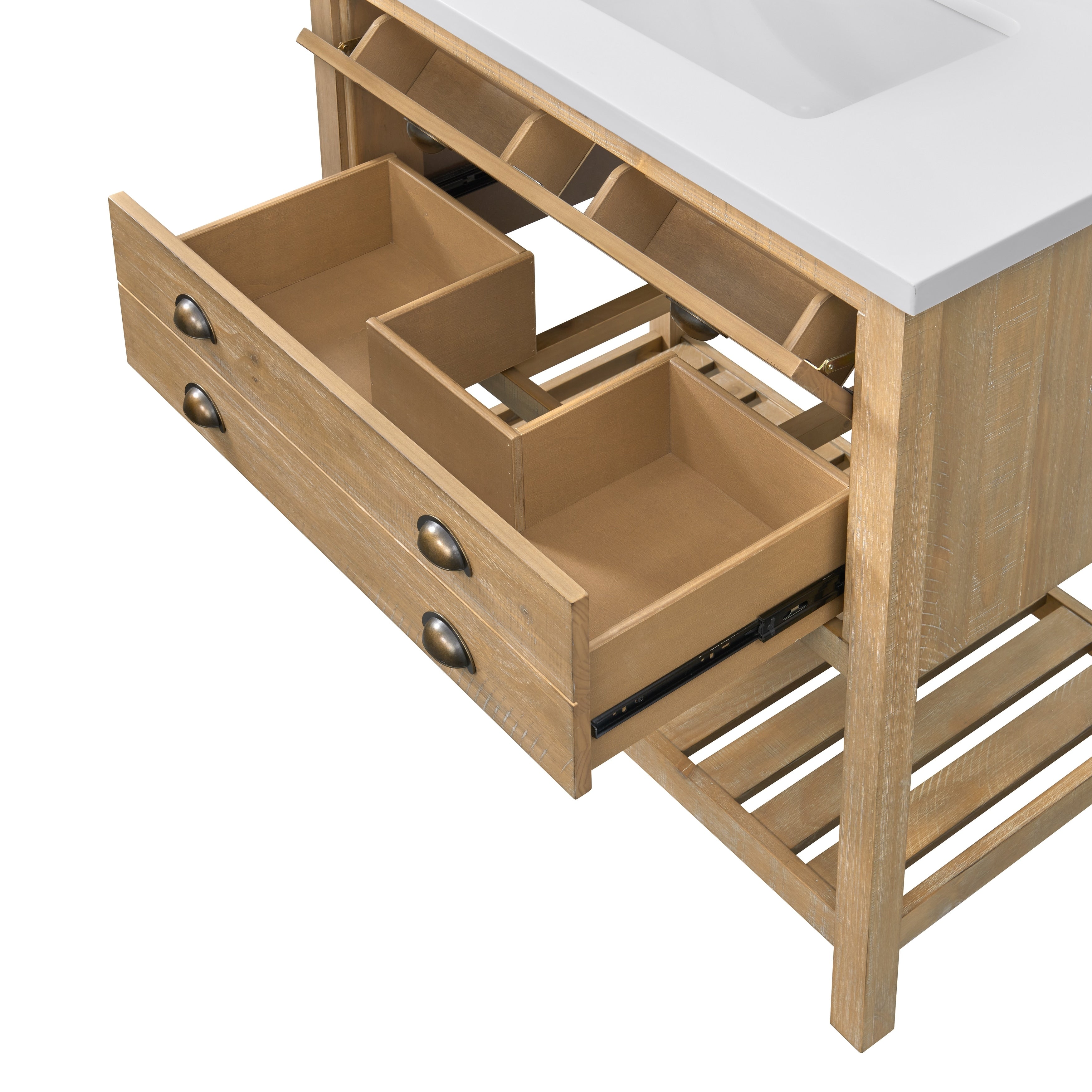 Monterey 37 Farmhouse Single Bathroom Vanity with Top