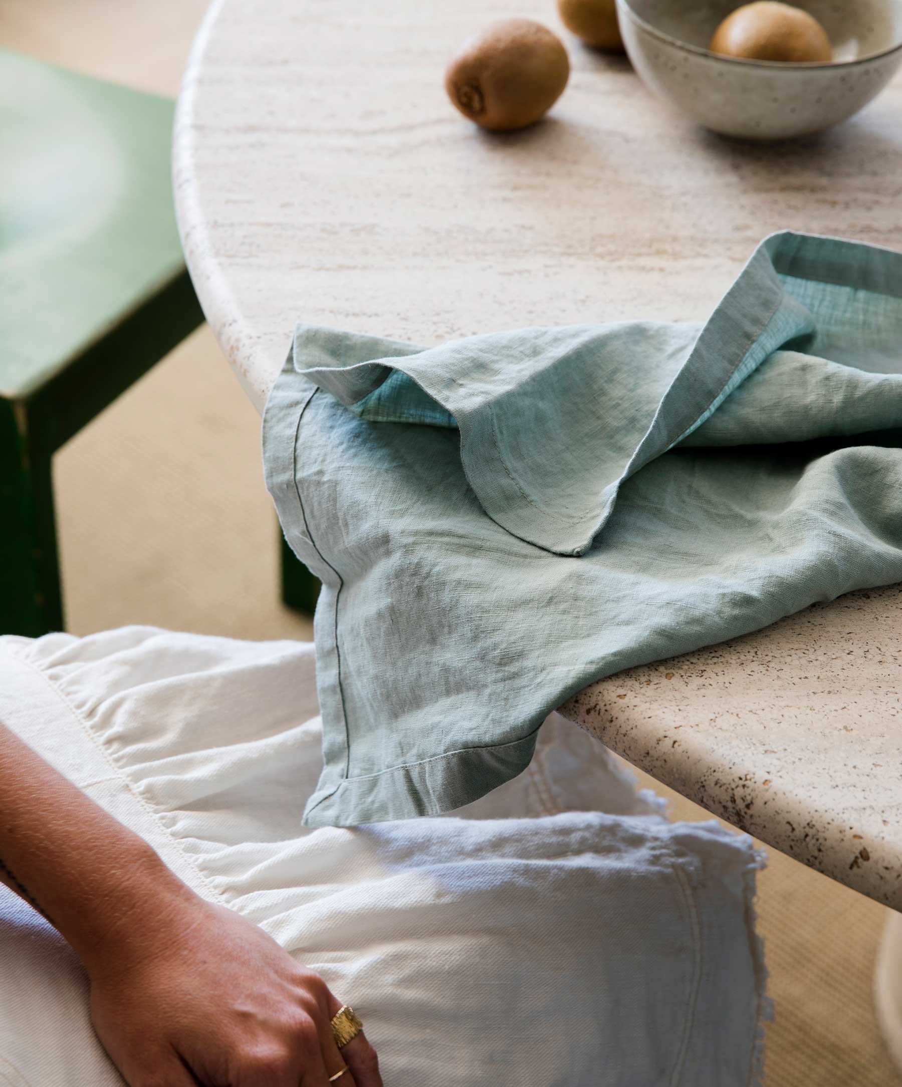 Linen Table Napkins - Sage