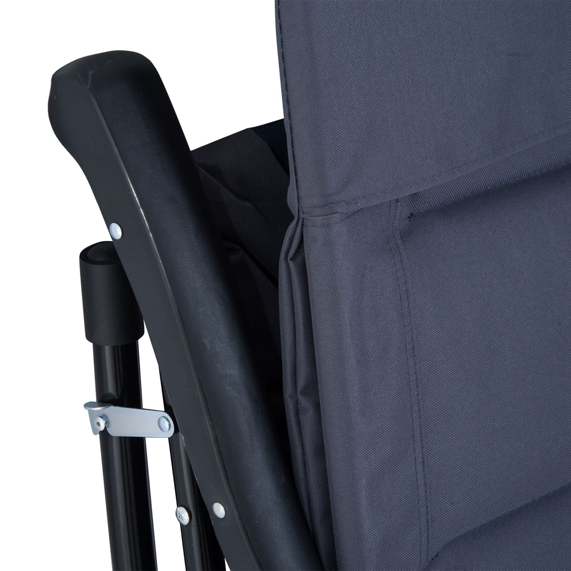 Outsunny Folding Rocking Chair Set with Padded Seat and Back, Pillow