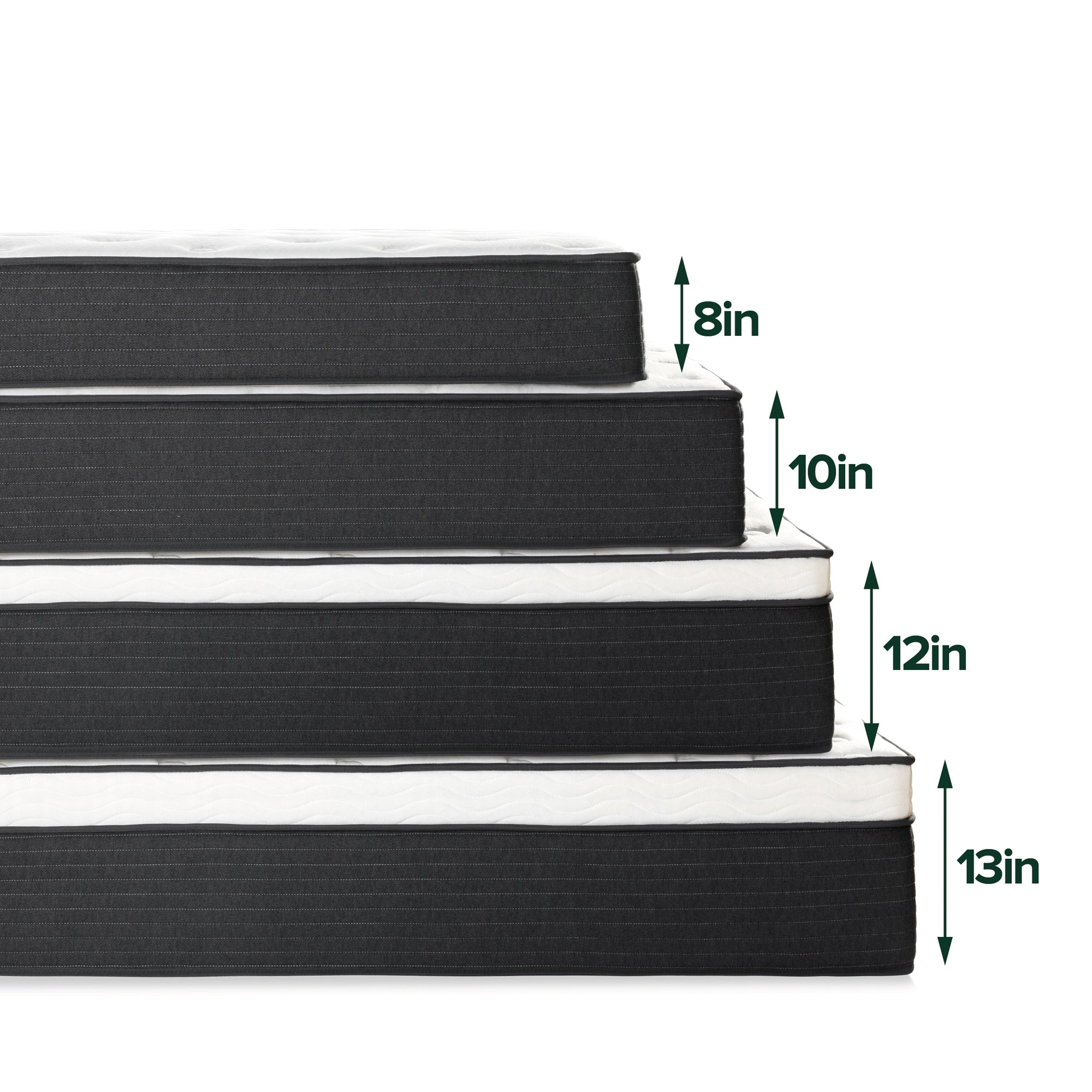 Priage by ZINUS 8 Inch Comfort Essential Pocket Spring Hybrid Mattress