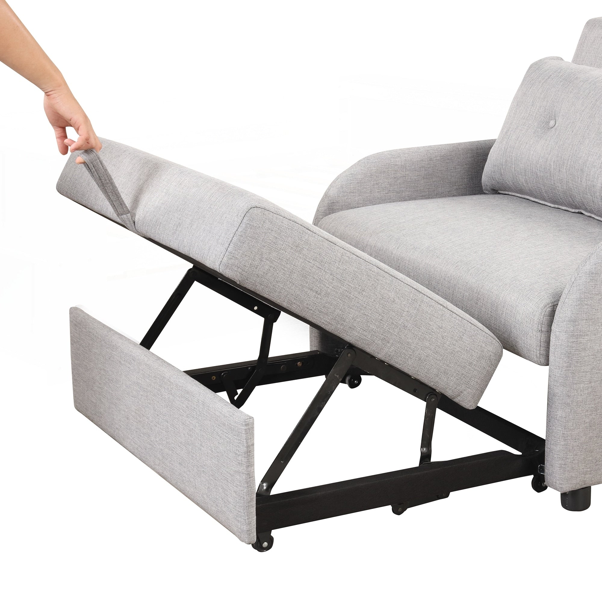 Pull Out Sofa Sleeper 3 in 1 with 2 Wing Table