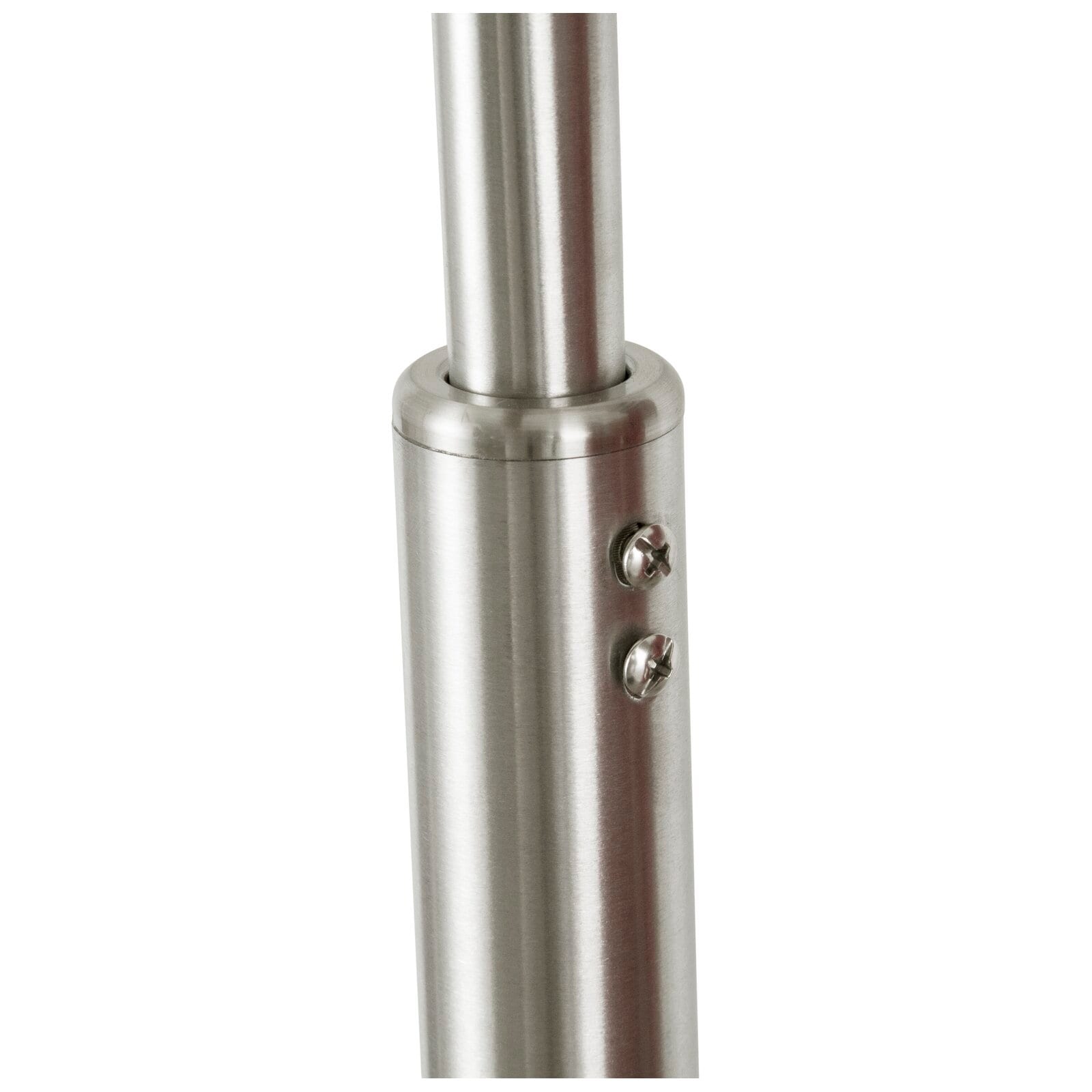 Q-Max 81 Steel Adjustable Arching Floor Lamp With Extra Large Shade and Marble Base