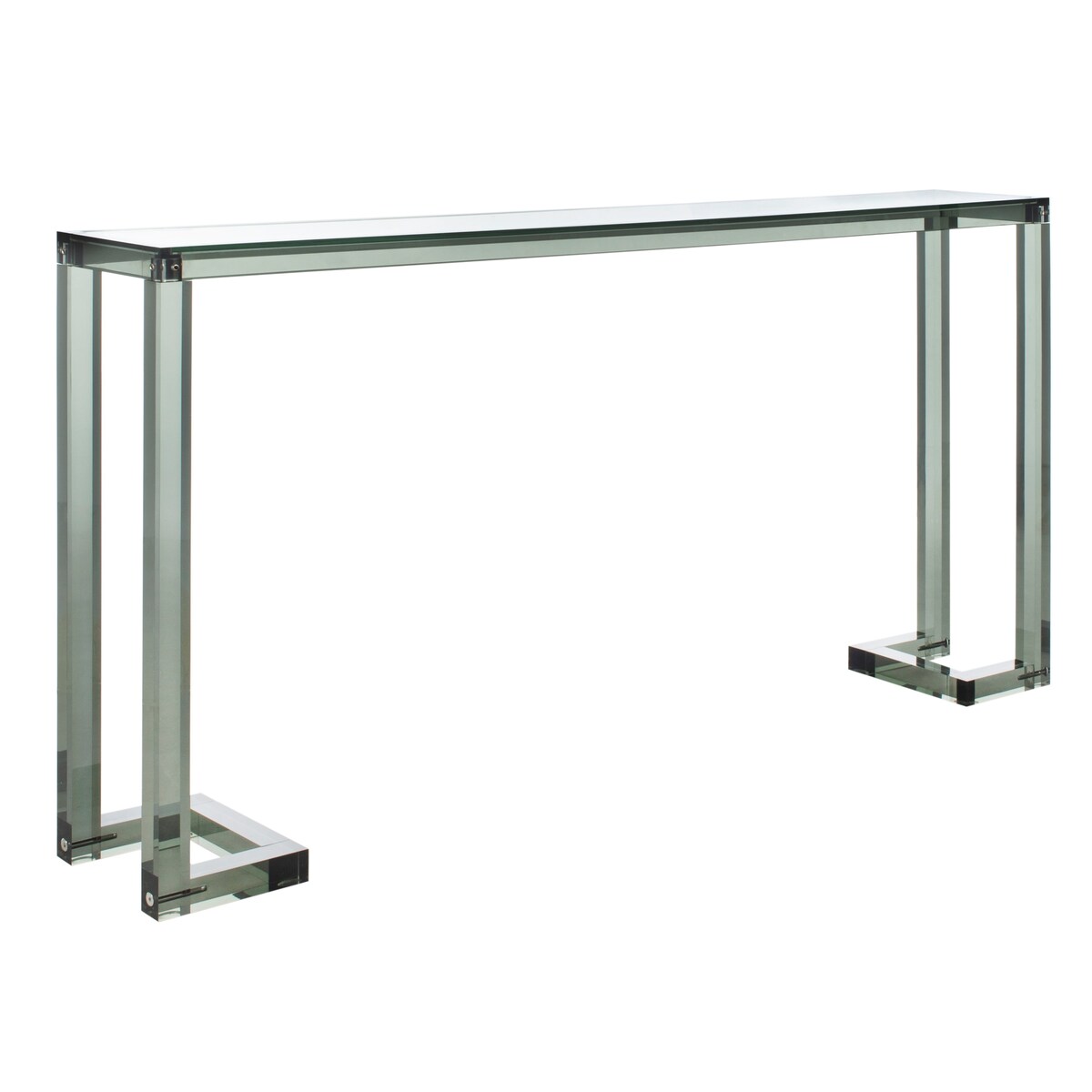 SAFAVIEH Couture Camryn Acrylic Console Table - Clear - 60 W x 10 L x 30 H - 52Wx10Dx30H