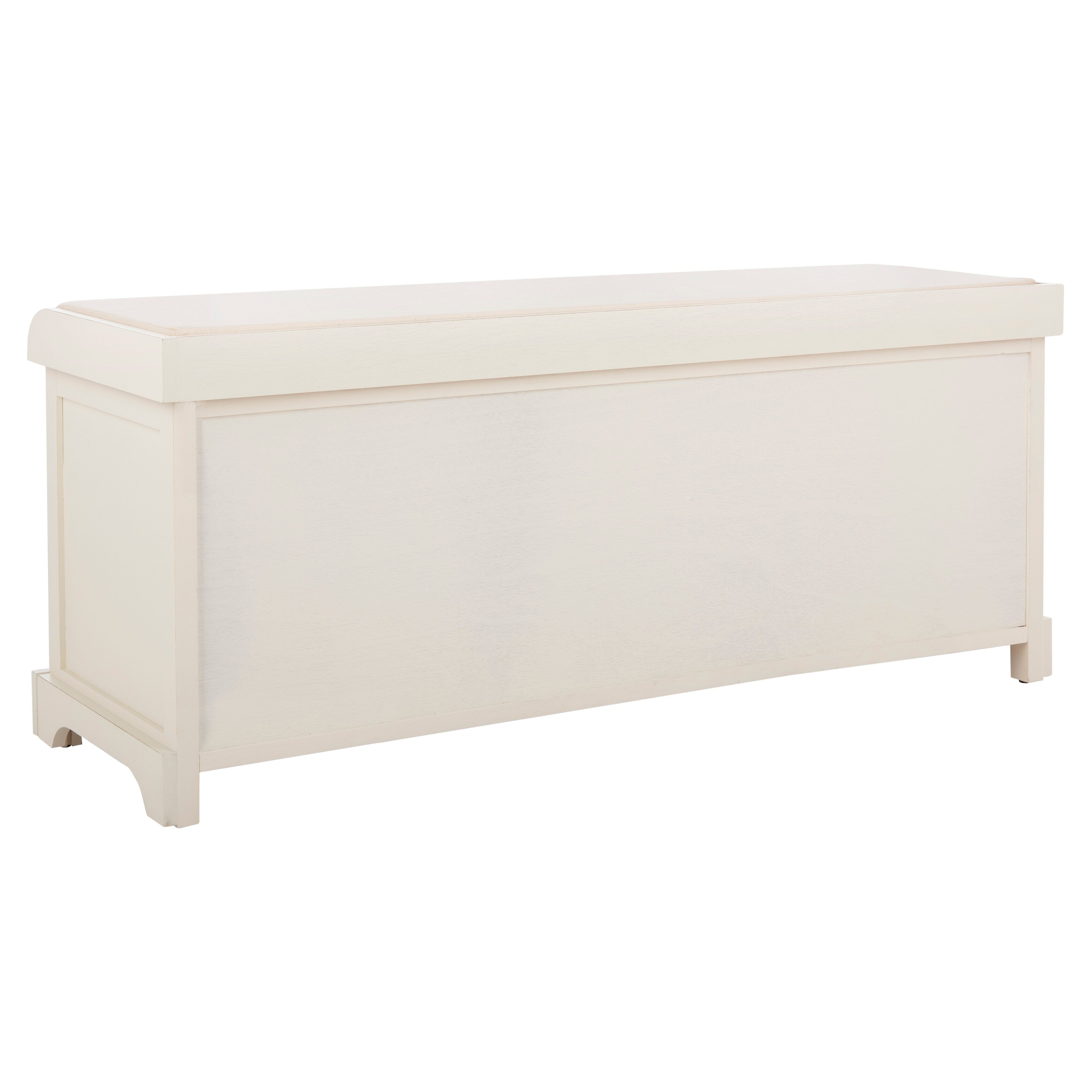 SAFAVIEH Eola Grey/ White Storage Bench - 47 x 16.1 x 19.9 - 47Wx16Dx20H