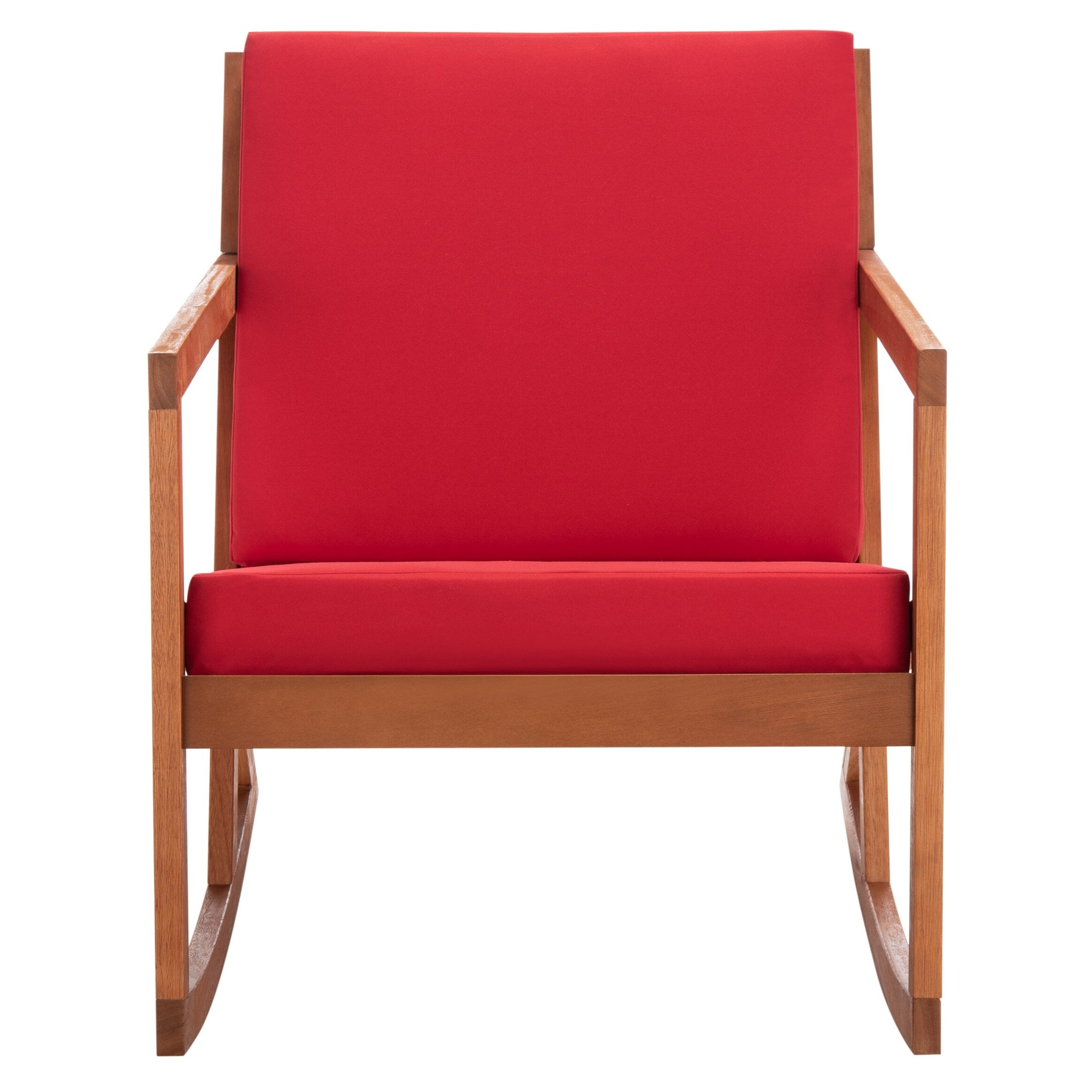 SAFAVIEH Outdoor Makaila Rocking Chair with Cushion - 26W x 31D x 38H