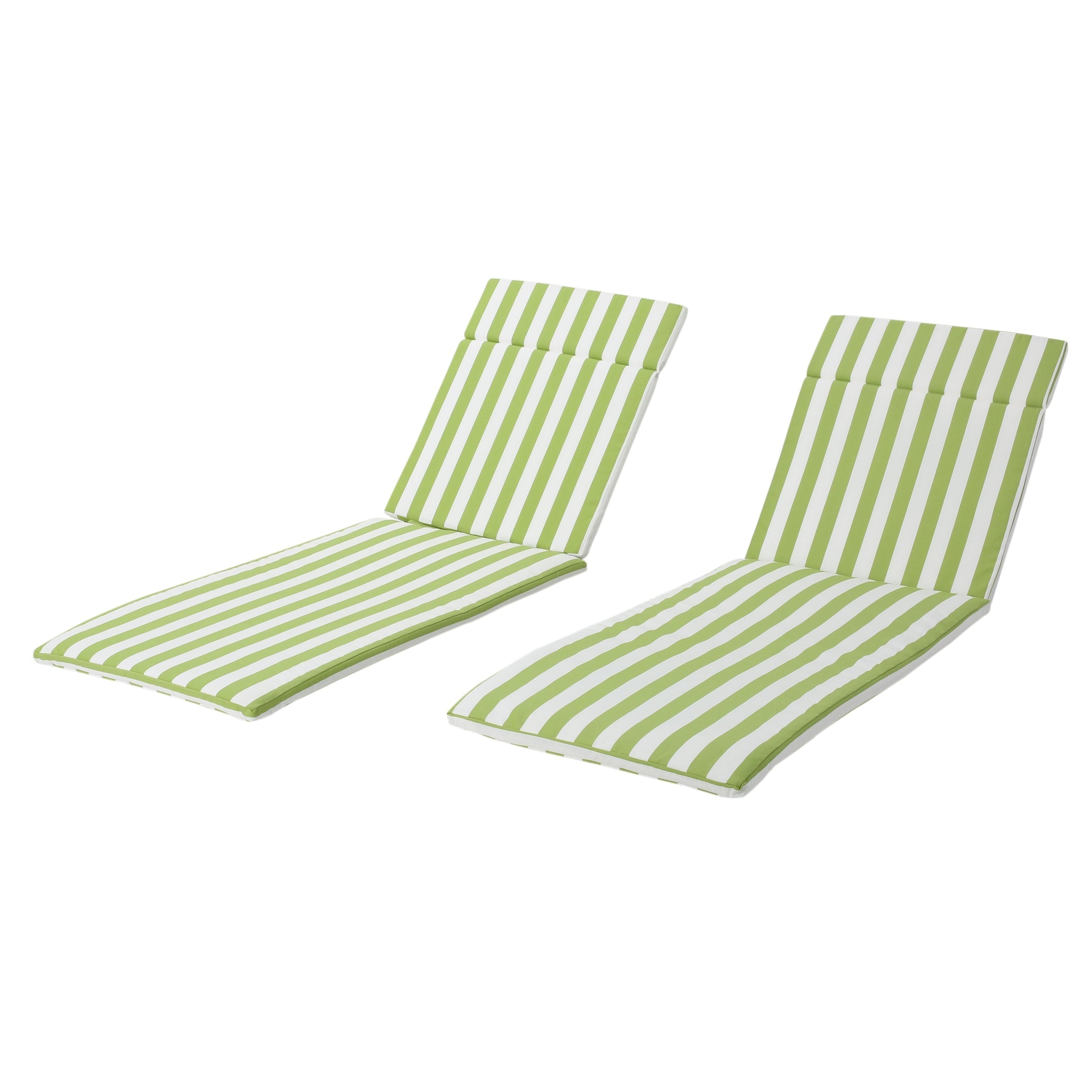 Salem Outdoor Cushion Set for Chaise Lounge - Cushions only (Set of 2) by Christopher Knight Home - 79.25L x 27.50W x 1.50H