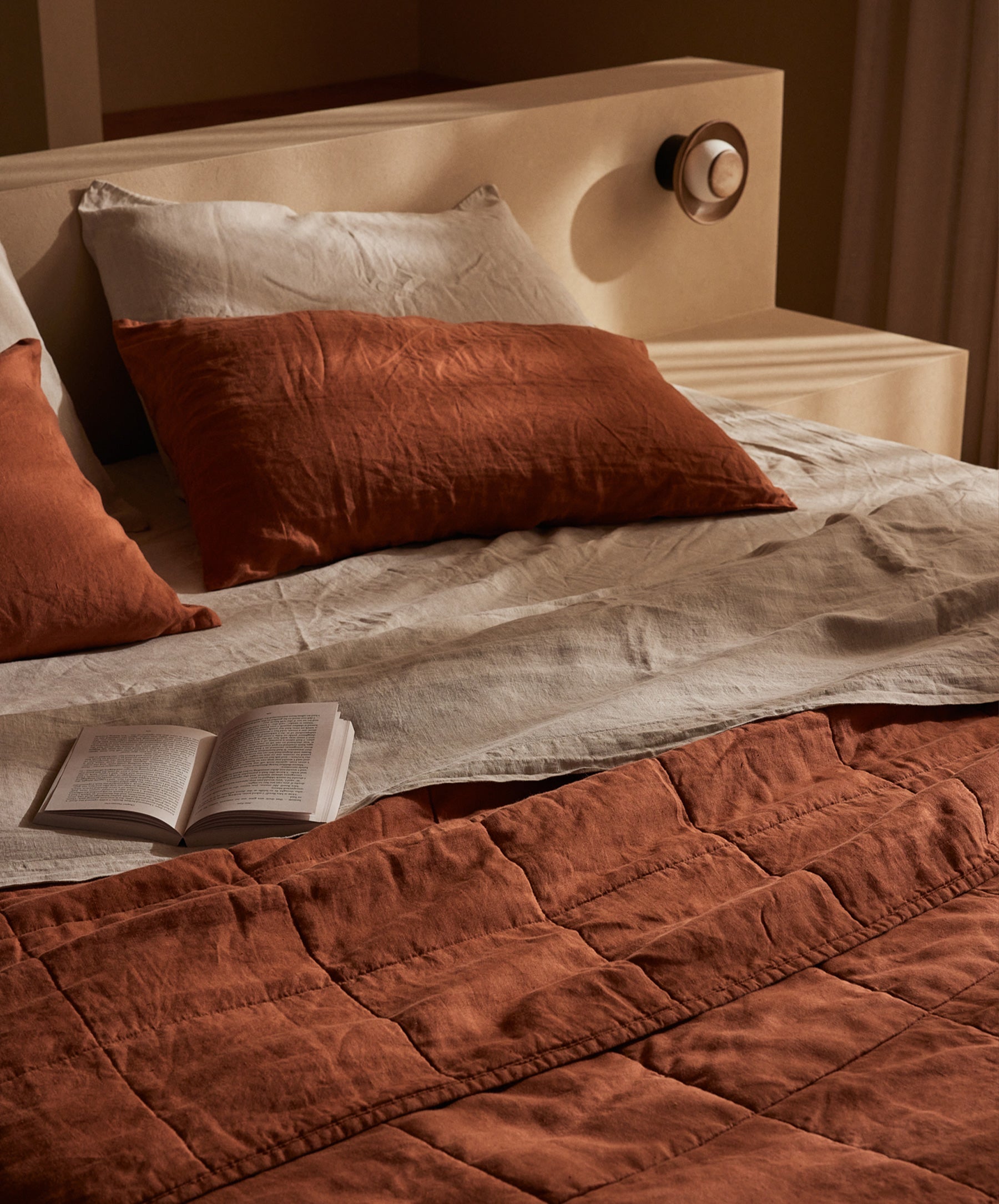 Quilted Bedcover - Sienna