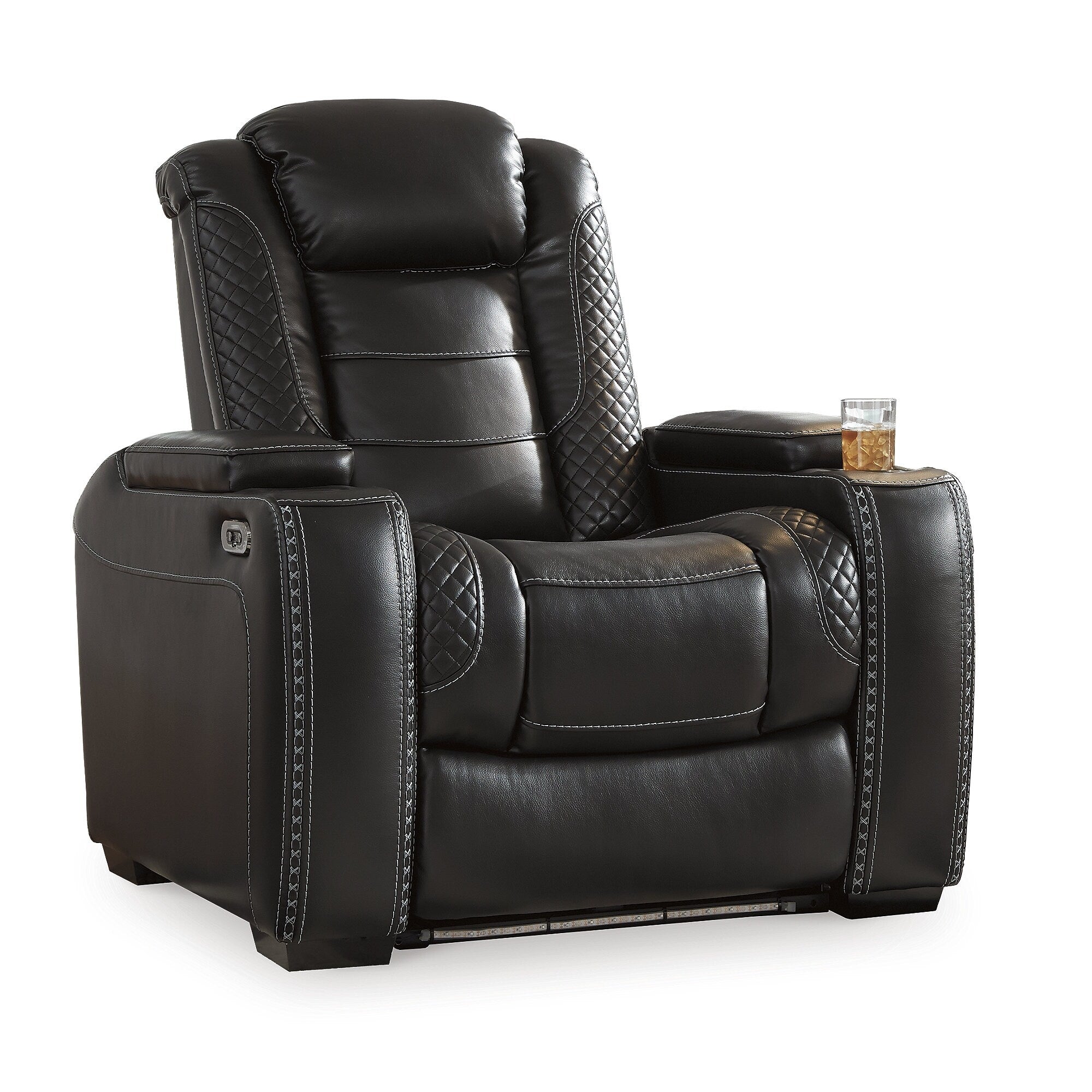 Signature Design by Ashley Party Time Black Power Recliner