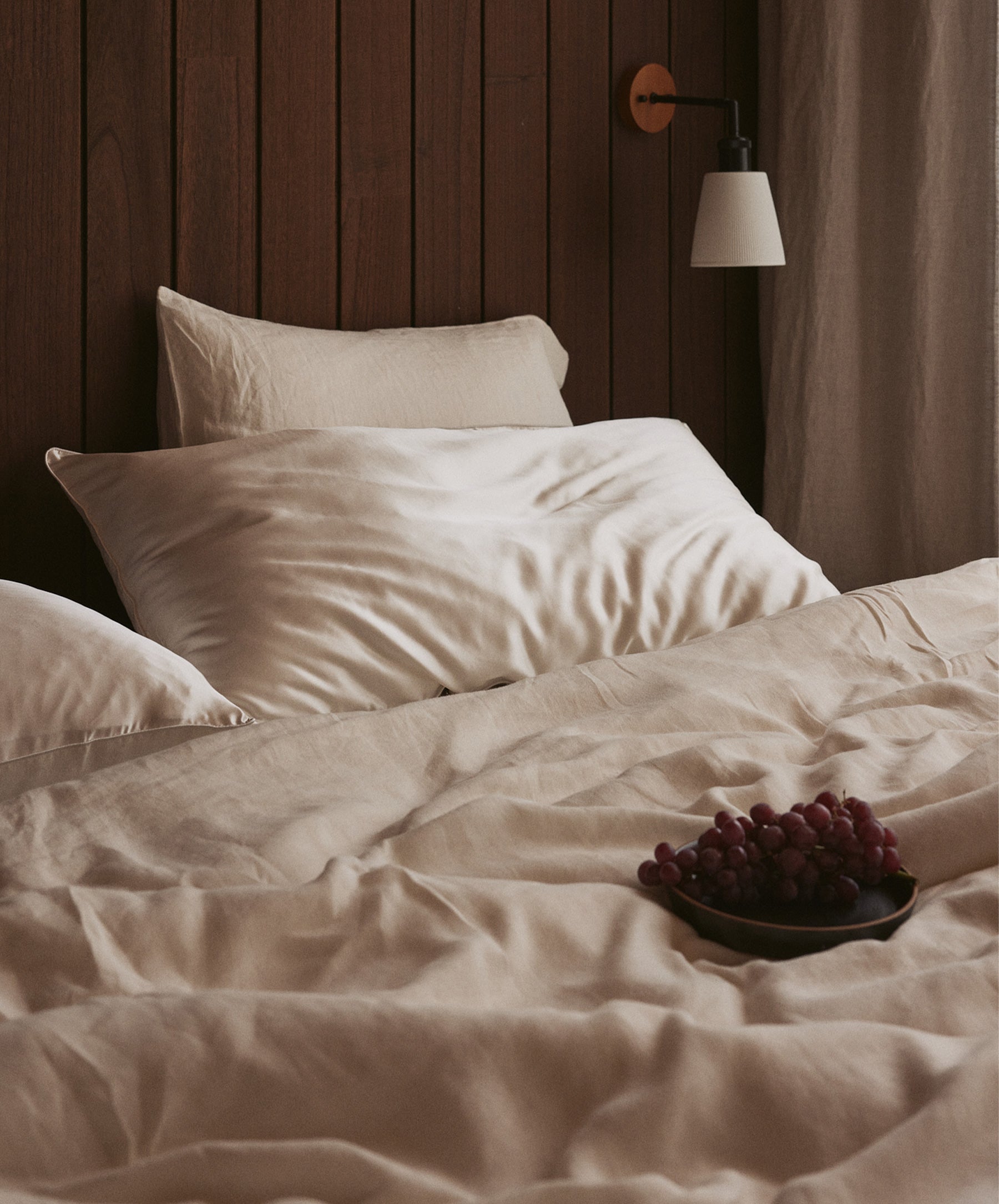 Silk Linen Flip Pillowcase - Ivory