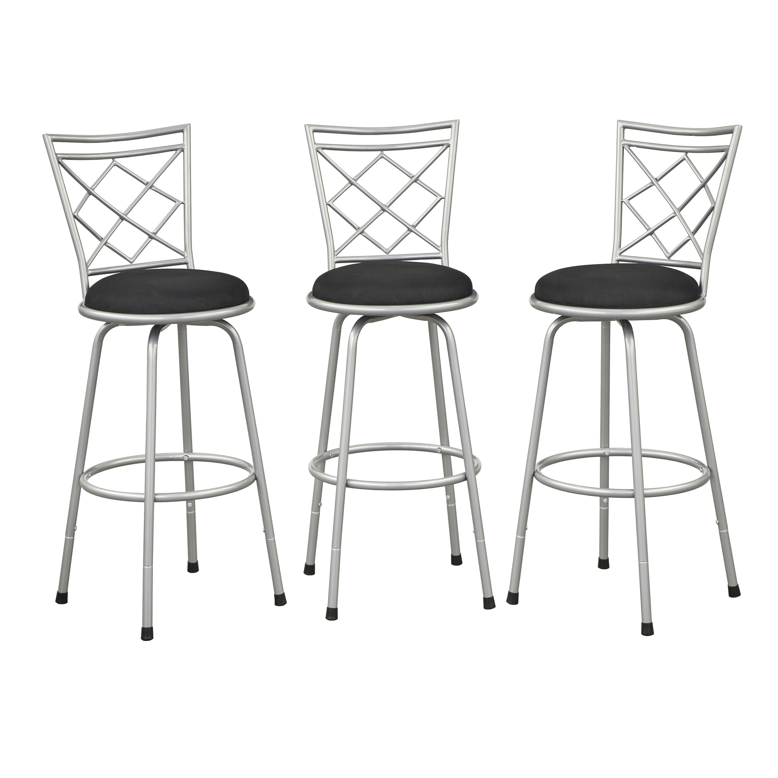 Simple Living Alyssa Adjustable Height Swivel Stools (Set of 3)