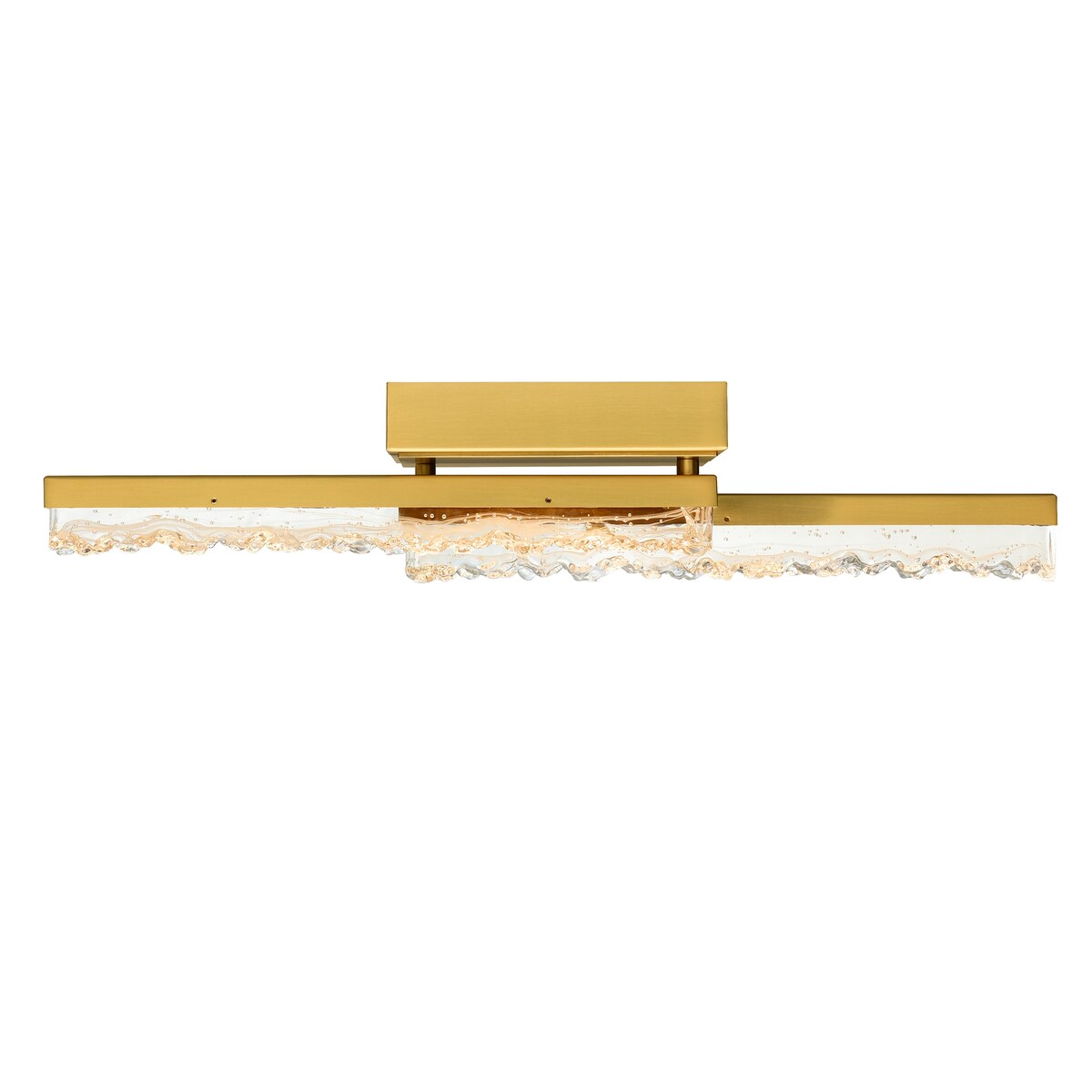 Stagger Integrated LED Brass Vanity Light