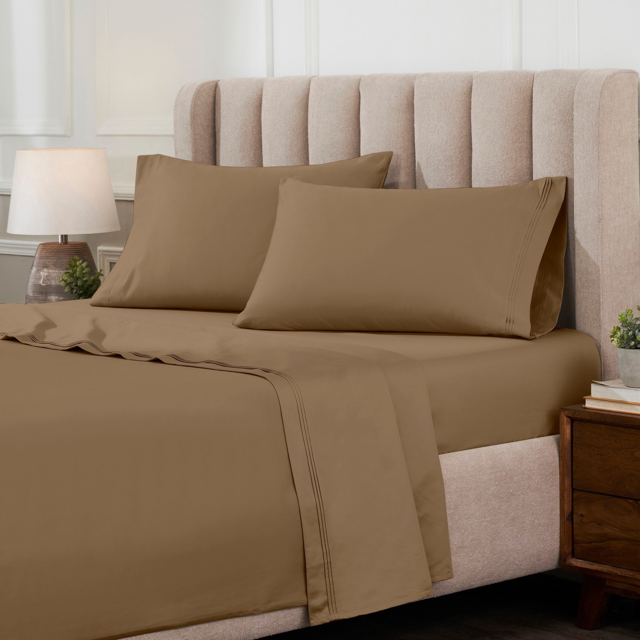 Superior Egyptian Cotton 1000 Thread Count Deep Pocket Solid Sheet Set