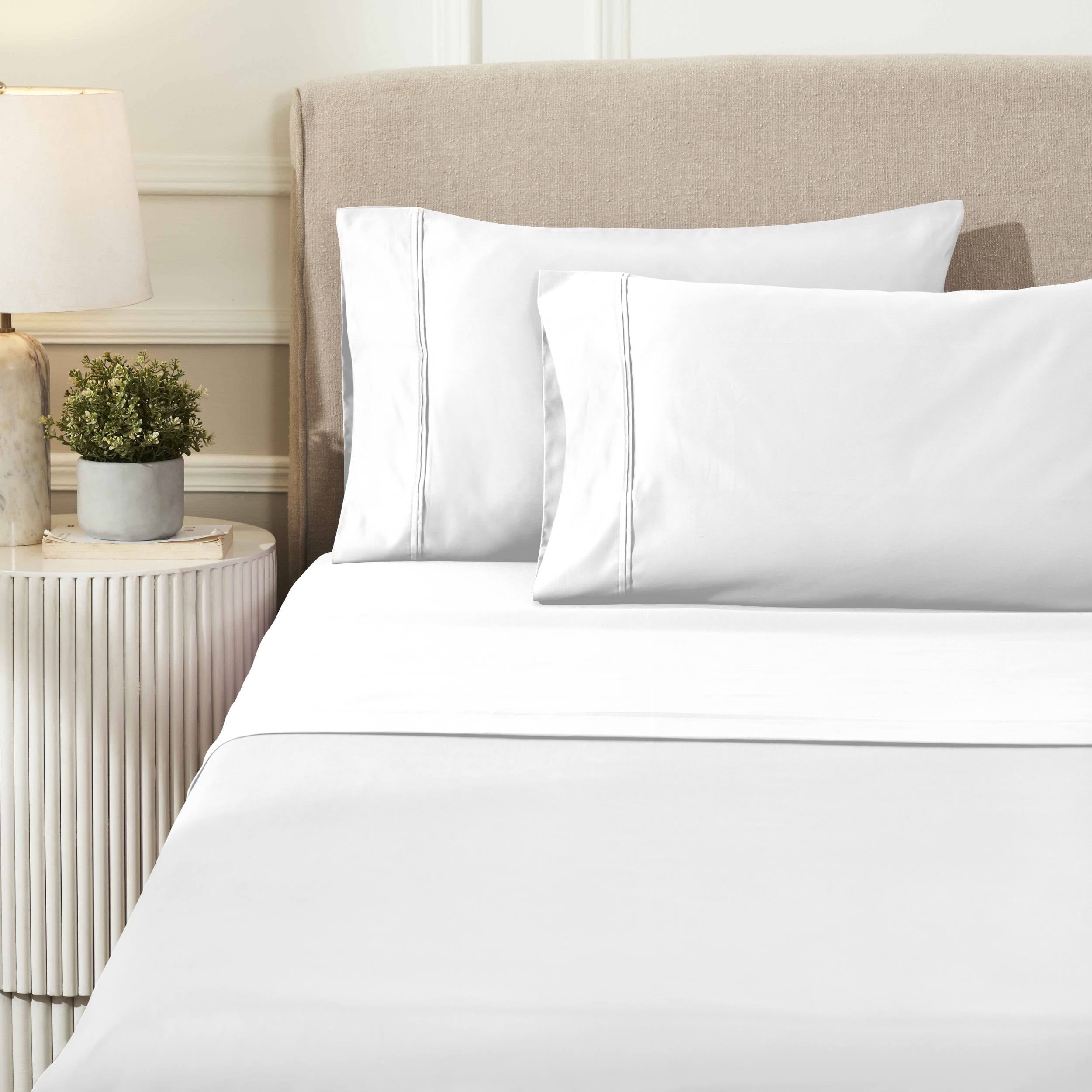 Superior Egyptian Cotton 1200 Thread Count Eco-Friendly Solid Sheet Set