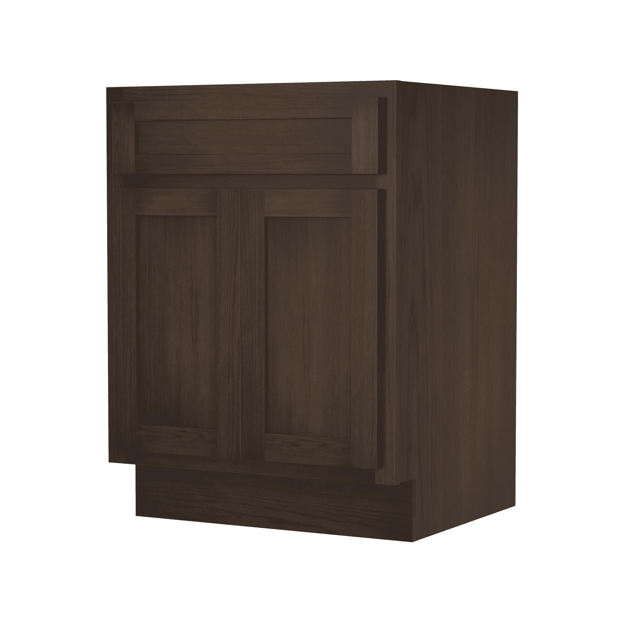 Vanity Art 24-inch Solid Wood Single Sink Bathroom Vanity Cabinet