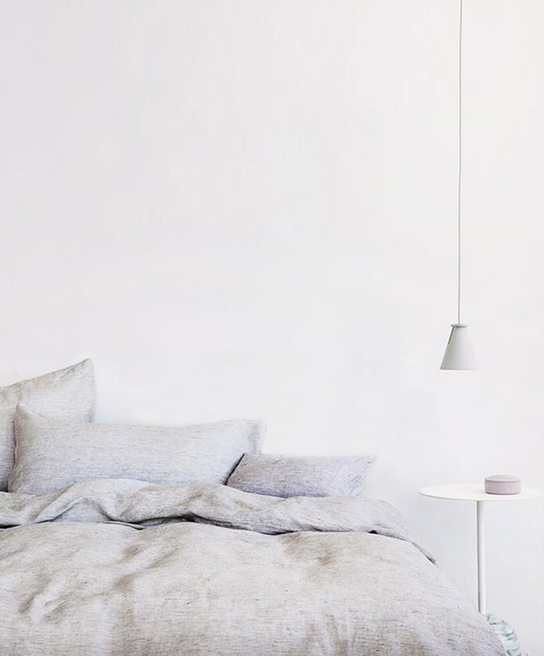 Linen Sheet Set with Pillowcases - Pinstripe