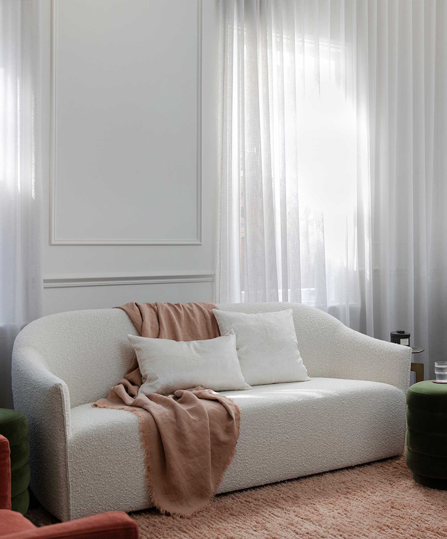 Talik Velvet Rectangular Cushion Cover - Cream