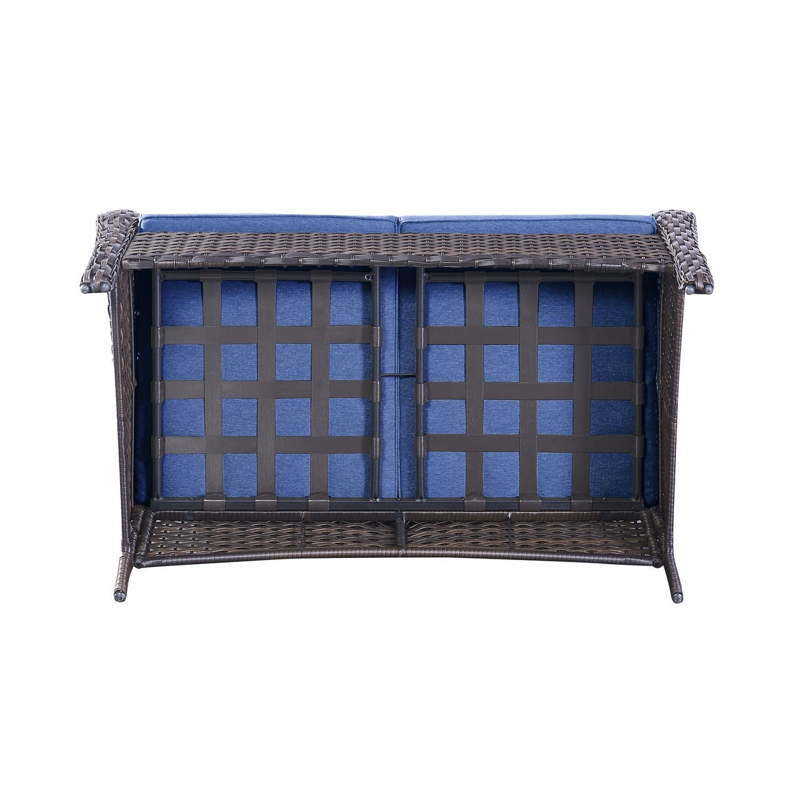 Gymojoy Outdoor Loveseat Wicker Sofa Set Rattan Sofa