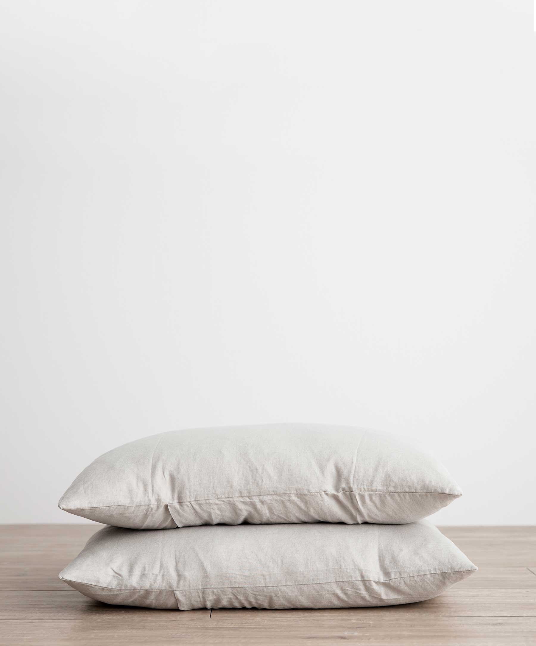 Set of 2 Linen Pillowcases - Smoke Gray