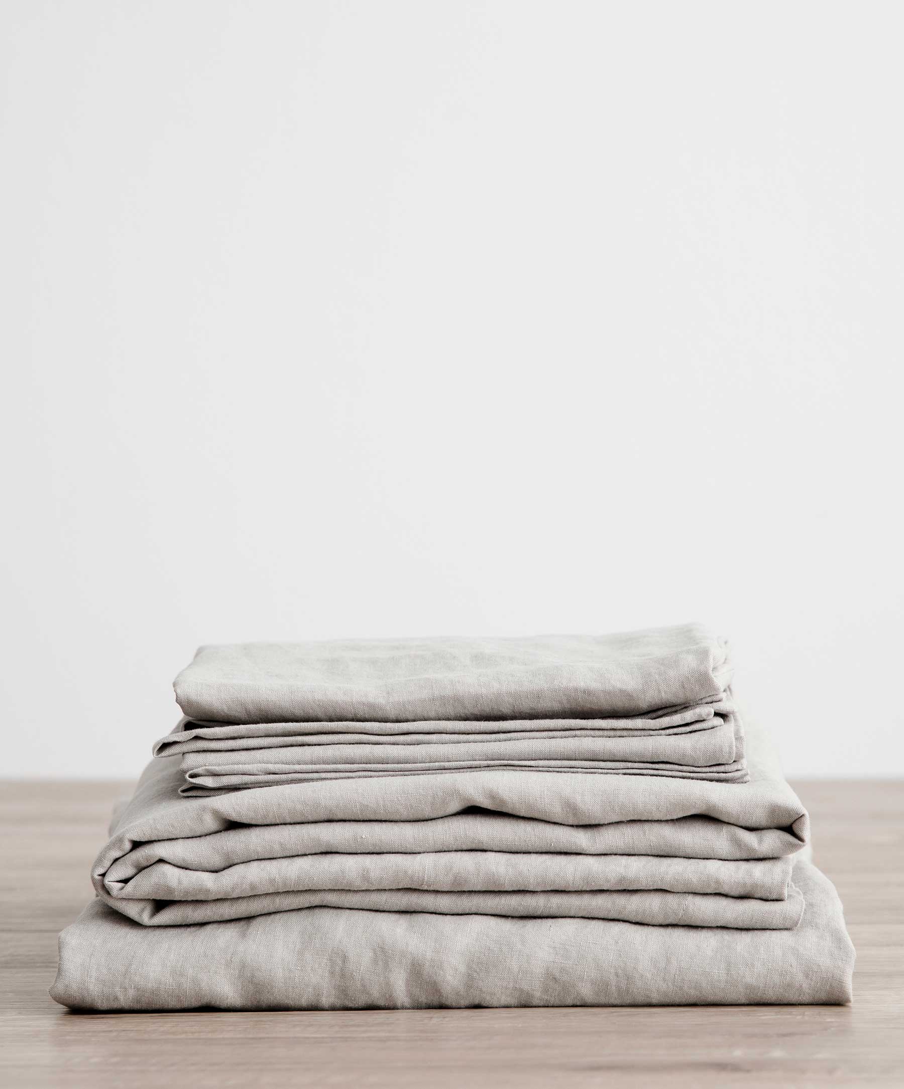 Linen Sheet Set with Pillowcases - Smoke Gray