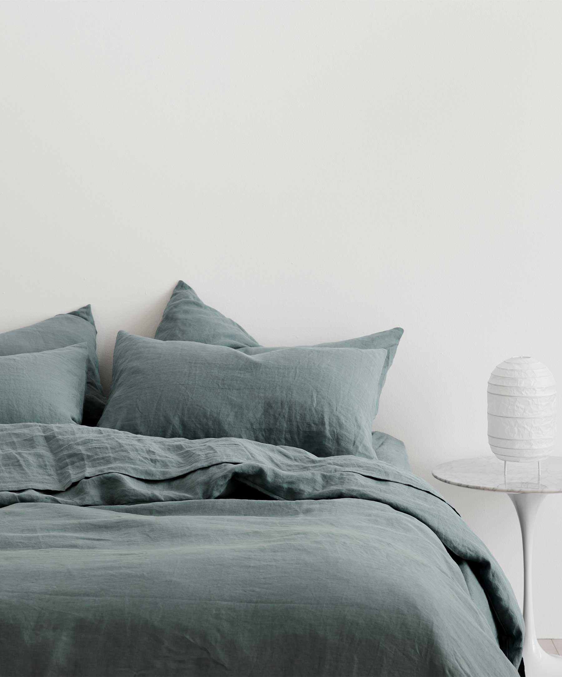 Linen Sheet Set with Pillowcases - Bluestone